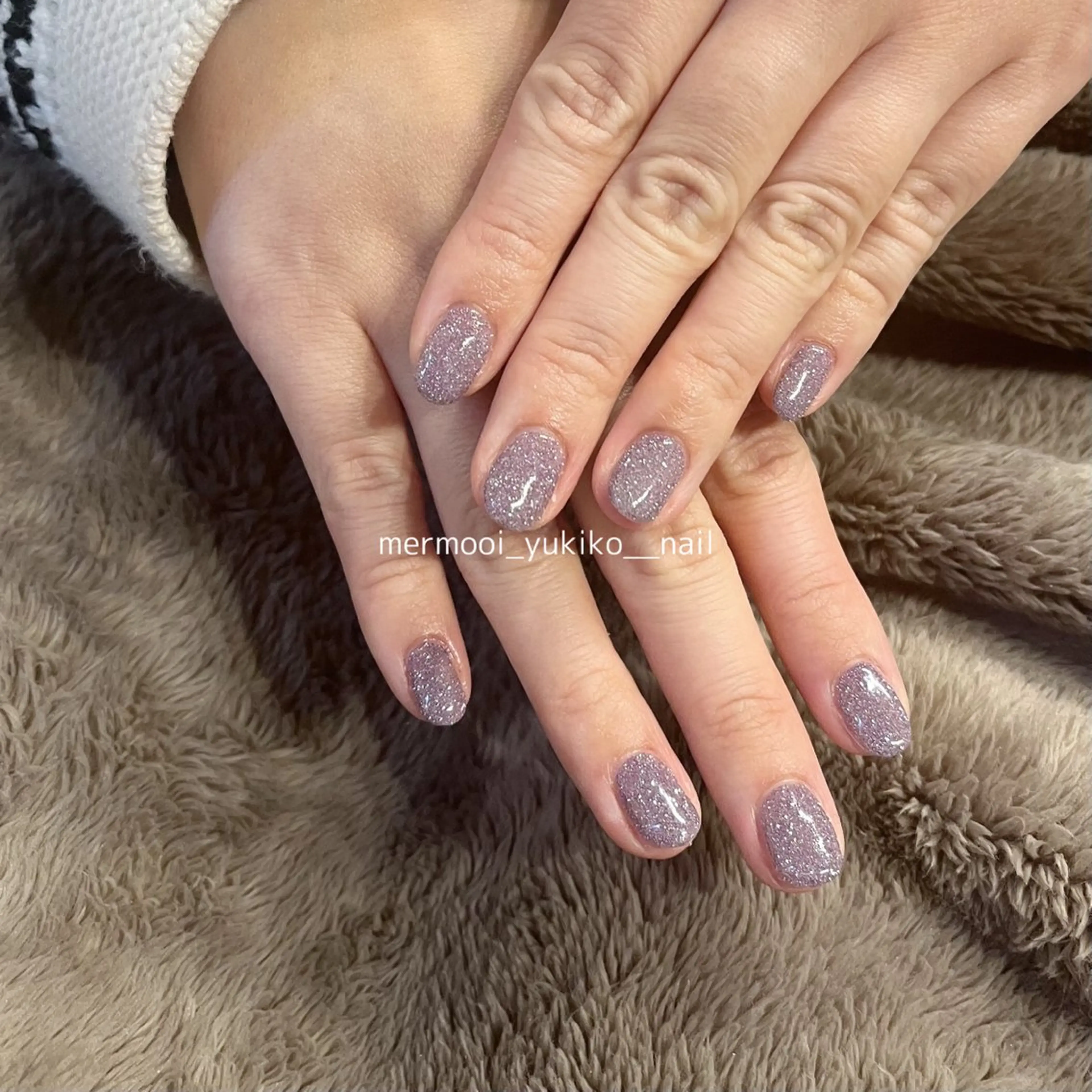 ネイル フラッシュネイル ジェルネイル キラキラネイル 韓国ネイル ラメ(グリッター) ハンドネイル mermooi所属・melumooi nailのネイルデザイン