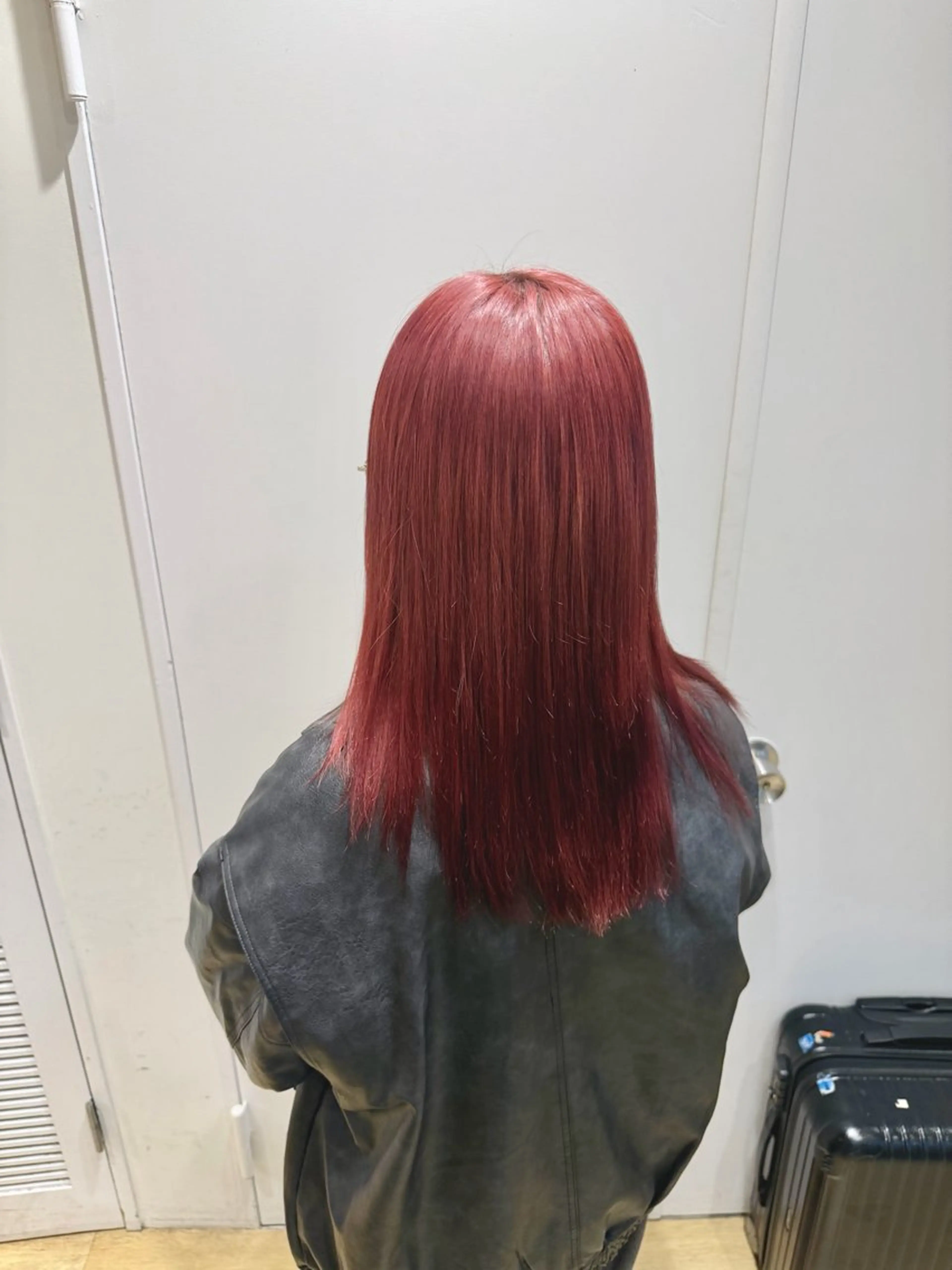 セミロング カラー レッドカラー ヘアカラー トリートメント 新宿/吉松 大輝のヘアスタイル