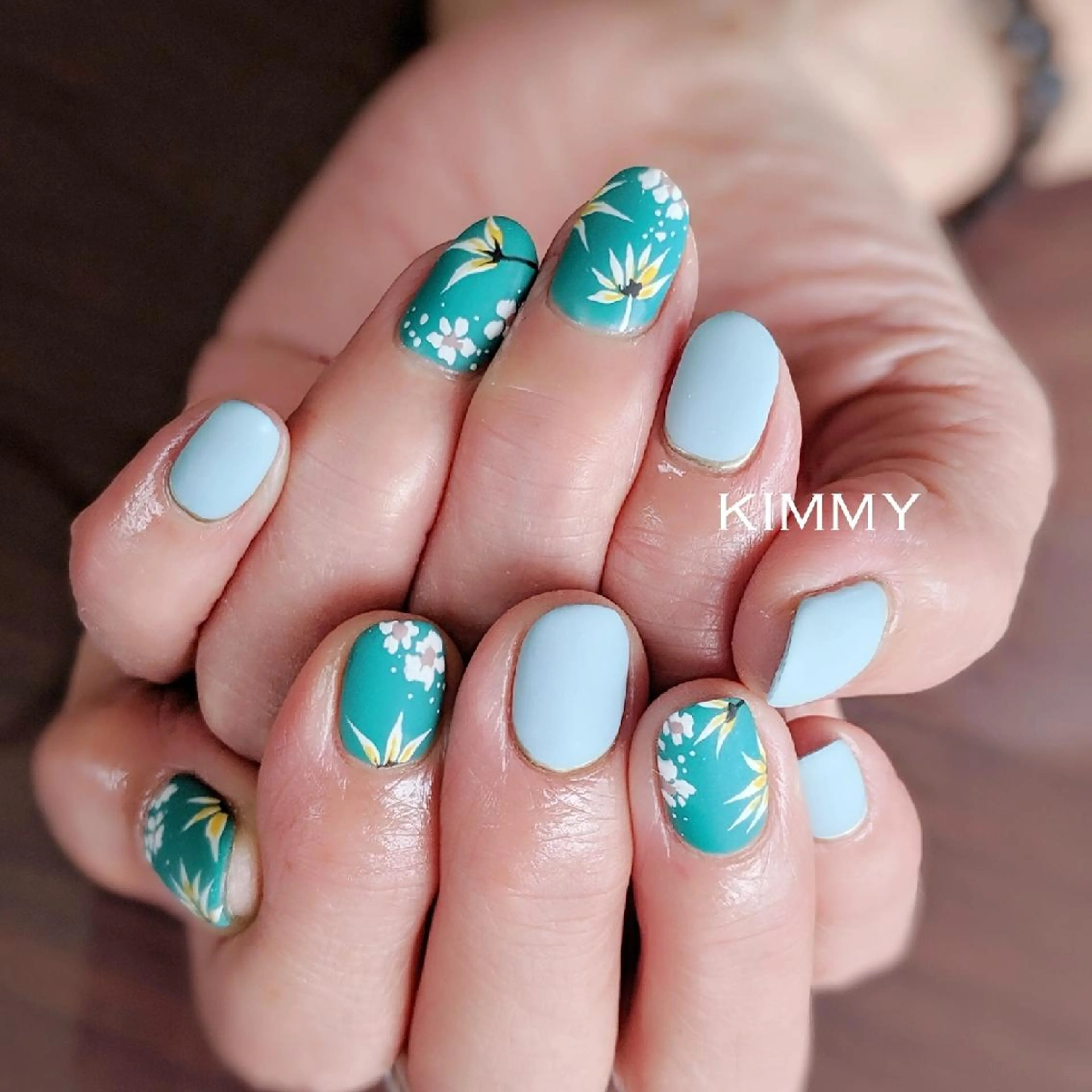 ネイル マットネイル kimmy nailsのネイルデザイン