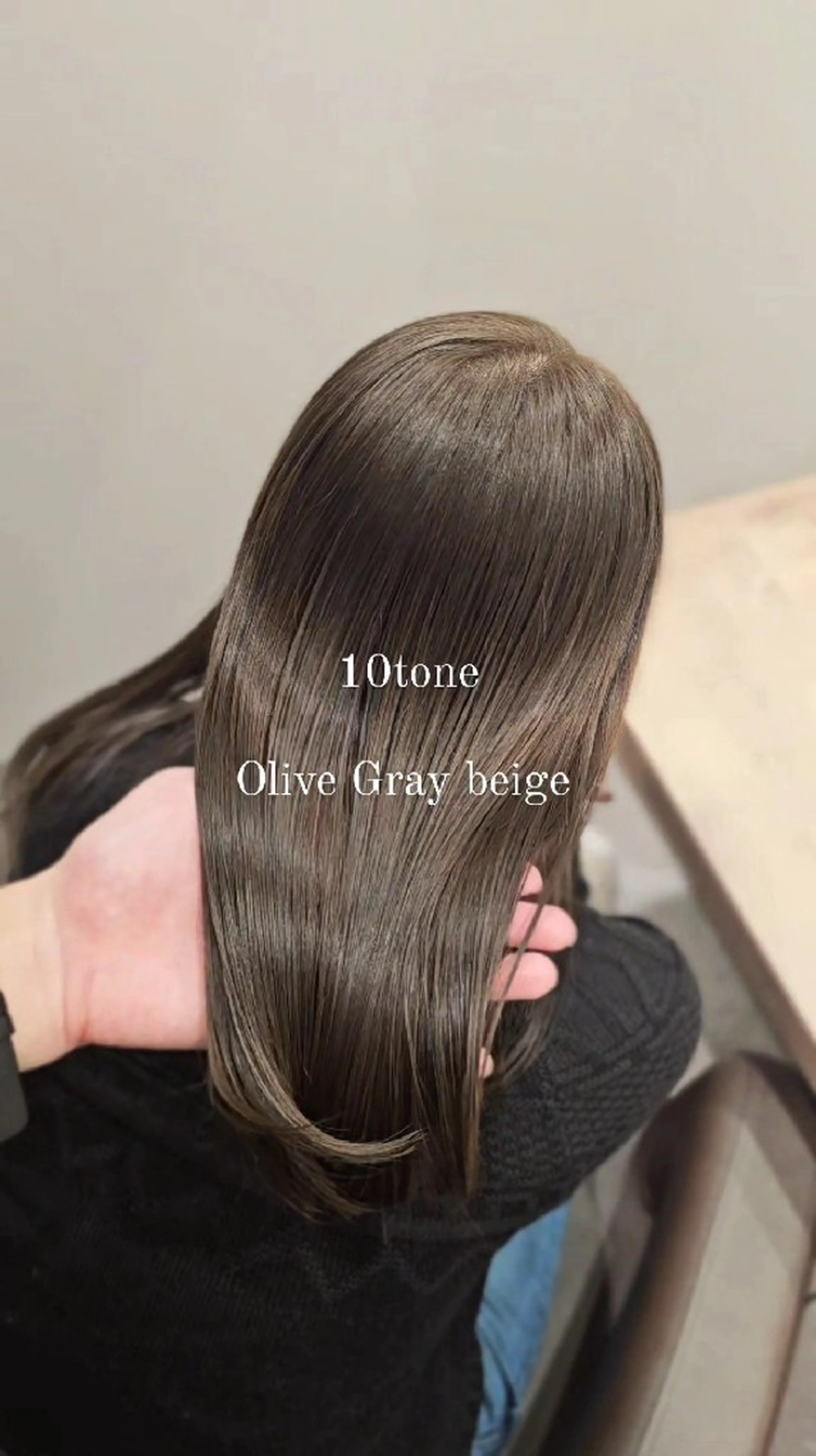 カラー ミディアム 透明感カラー グレージュ オリーブグレージュ オリーブグレー カット ヘアカラー トリートメント 髪質改善美容師が作る 透明感カラー杉山太貴のヘアスタイル