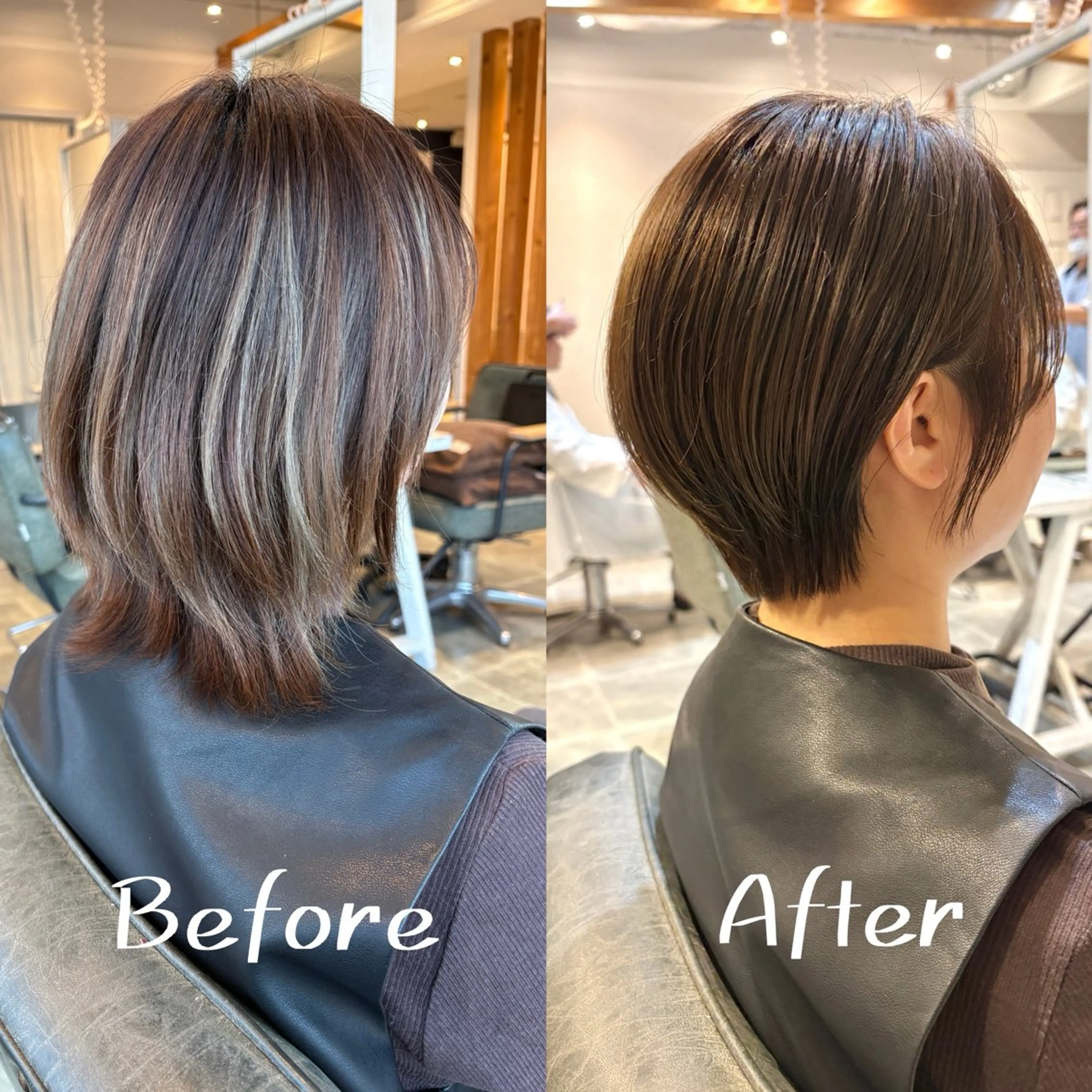 ショート カット ヘアカラー トリートメント 🍃ボブ&ショート 特化🍃髪質改善🍃のヘアスタイル