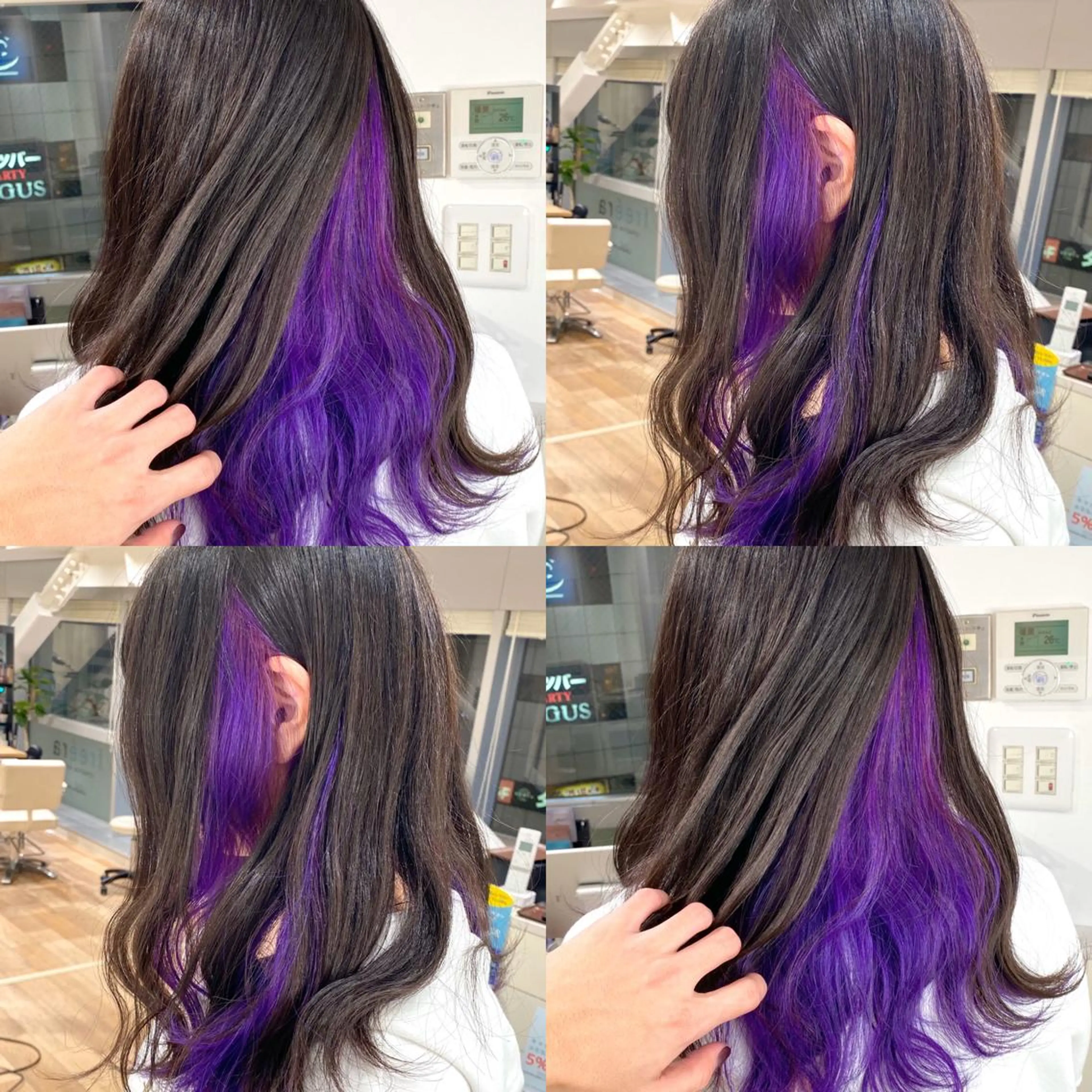 セミロング カラー 🌙HIZUKI🌙 ハイトーン 艶髪のヘアスタイル