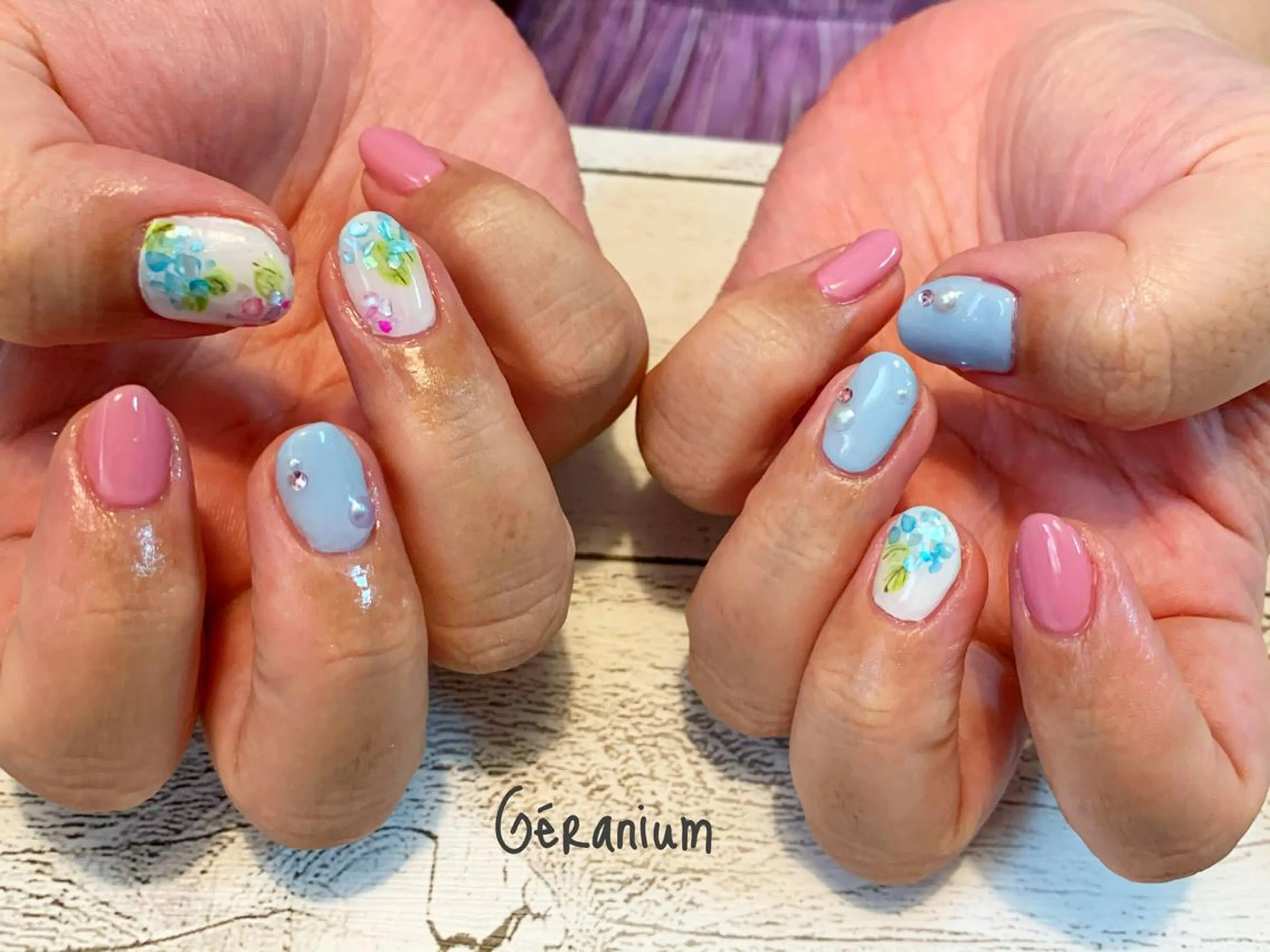 ネイル ハンドネイル GéRanium Harukaのネイルデザイン