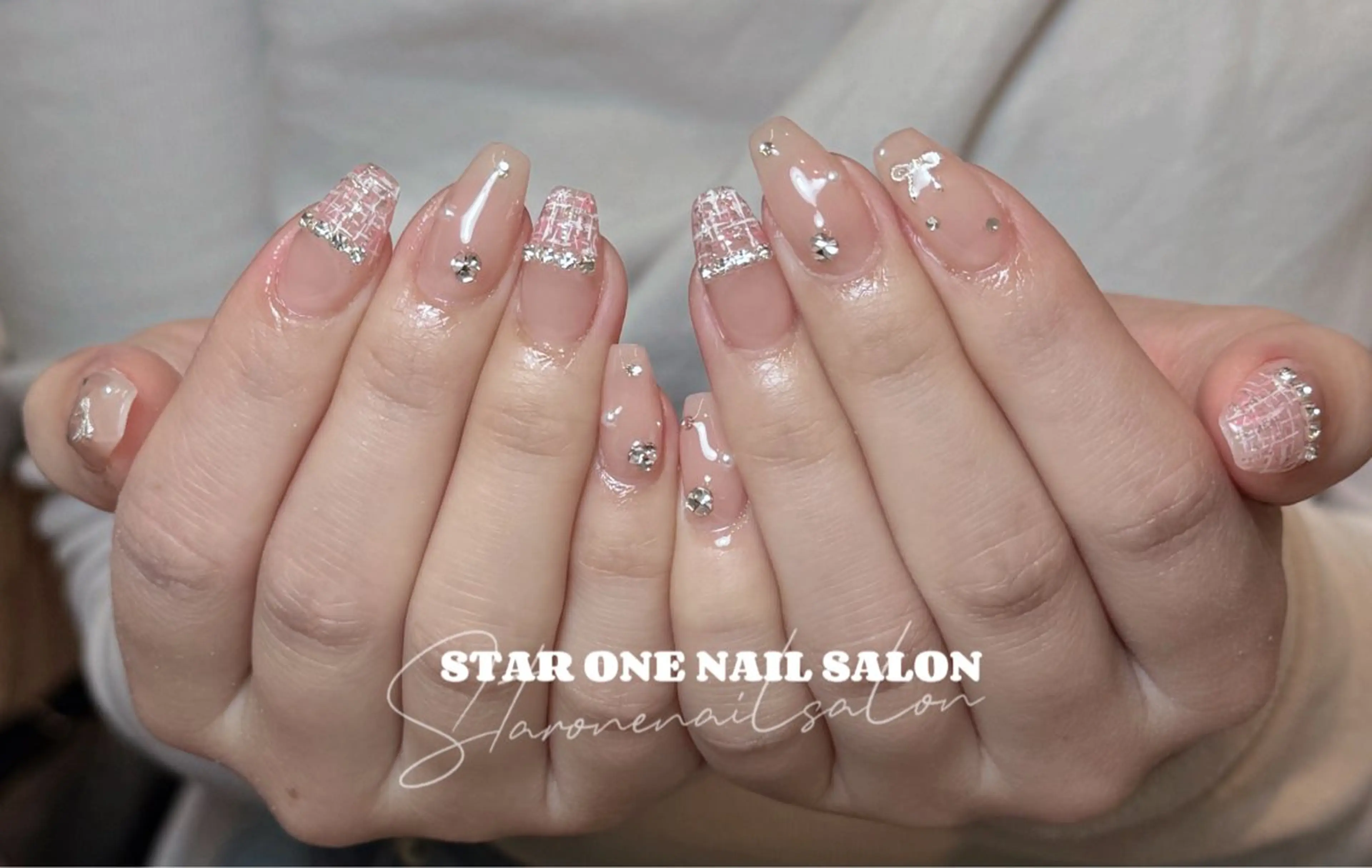 ネイル ハンドネイル 星 あみのネイルデザイン