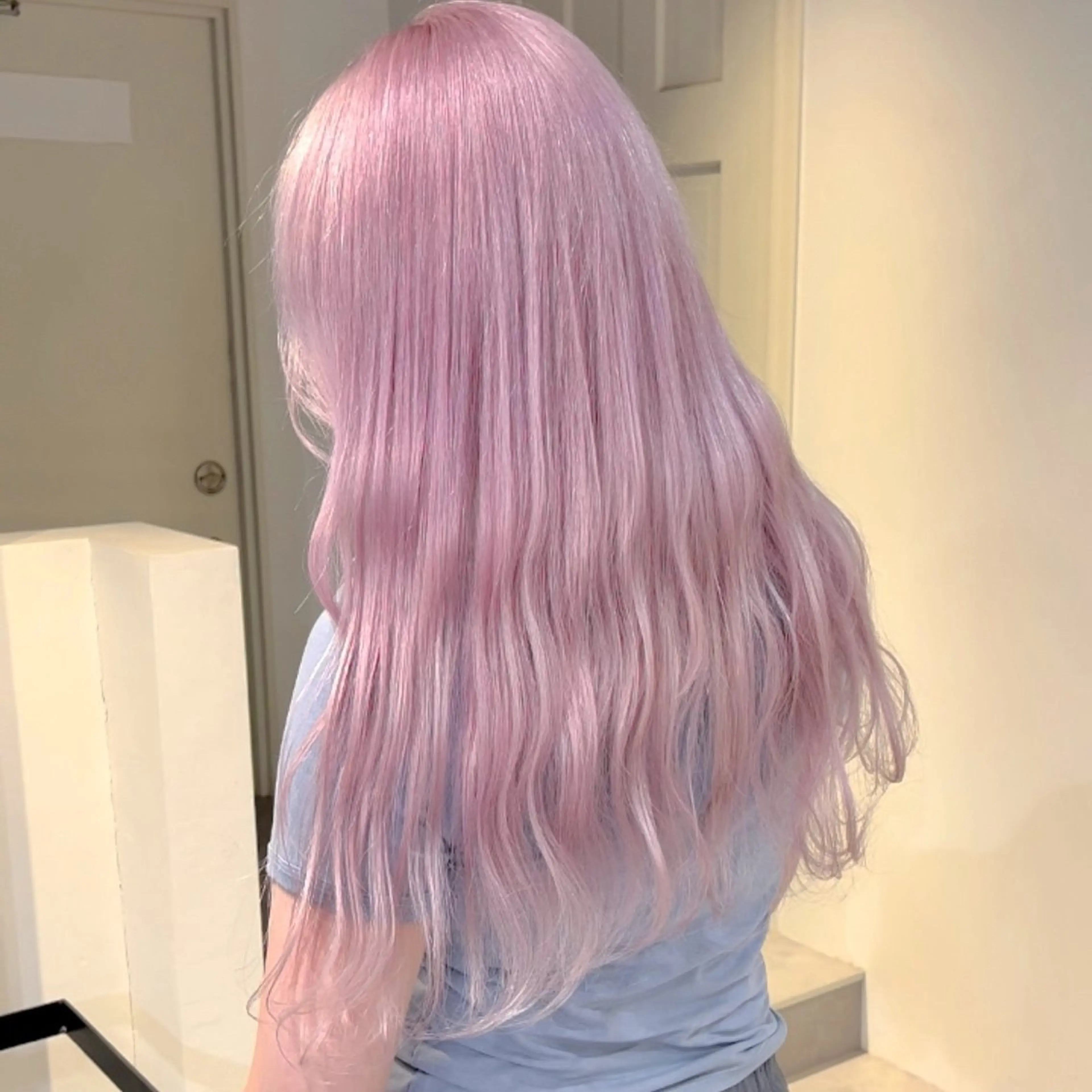 ロング カラー ヘアアレンジ メンズ カット ヘアカラー トリートメント beleza scelto所属・ハイトーン、暗髪特化 ♡shoka♡のヘアスタイル