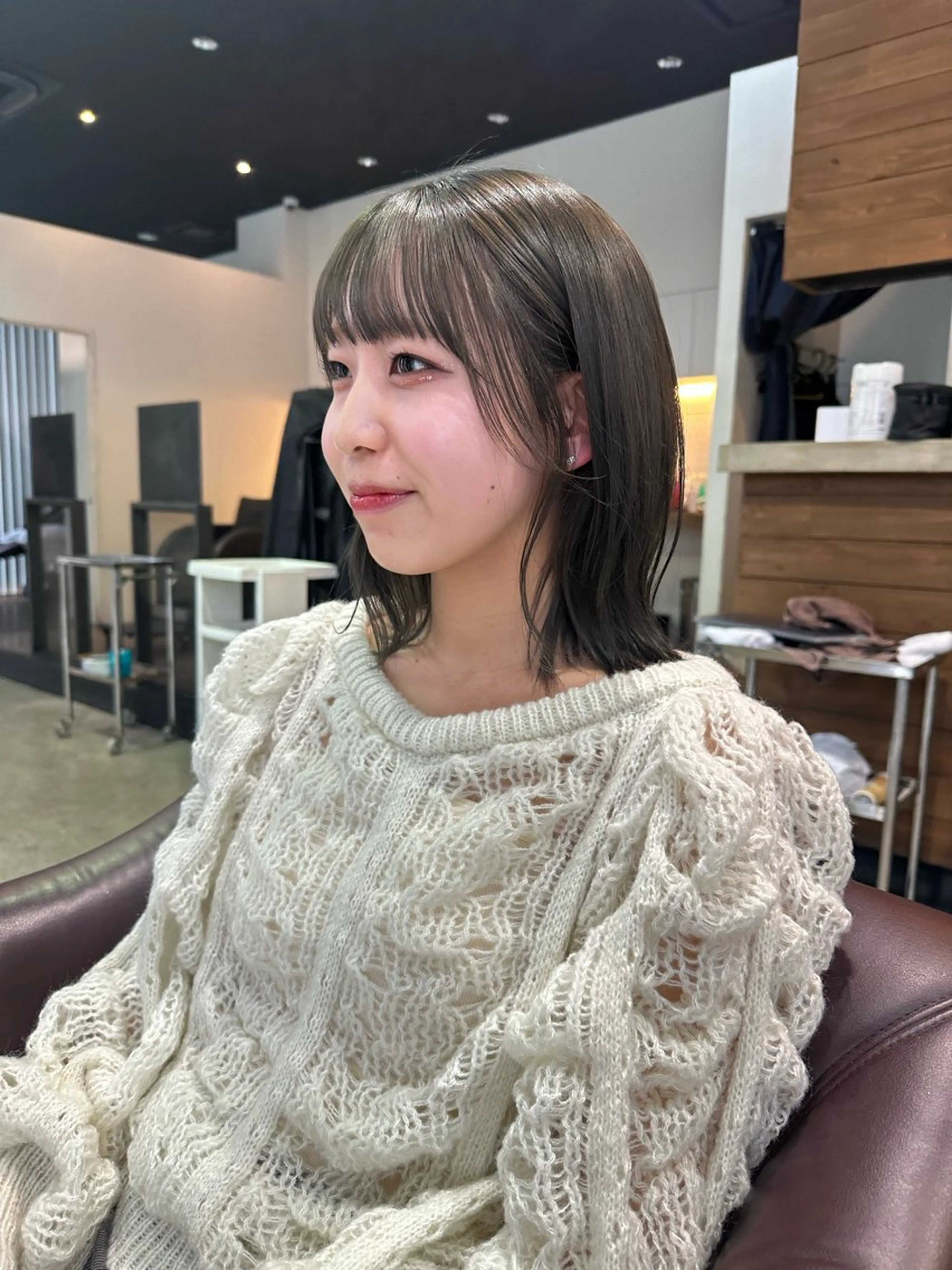 ミディアム カラー ブリーチ 透明感カラー ヘアカラー ✨髪質改善/ 縮毛矯正✨ケント🌳のヘアスタイル