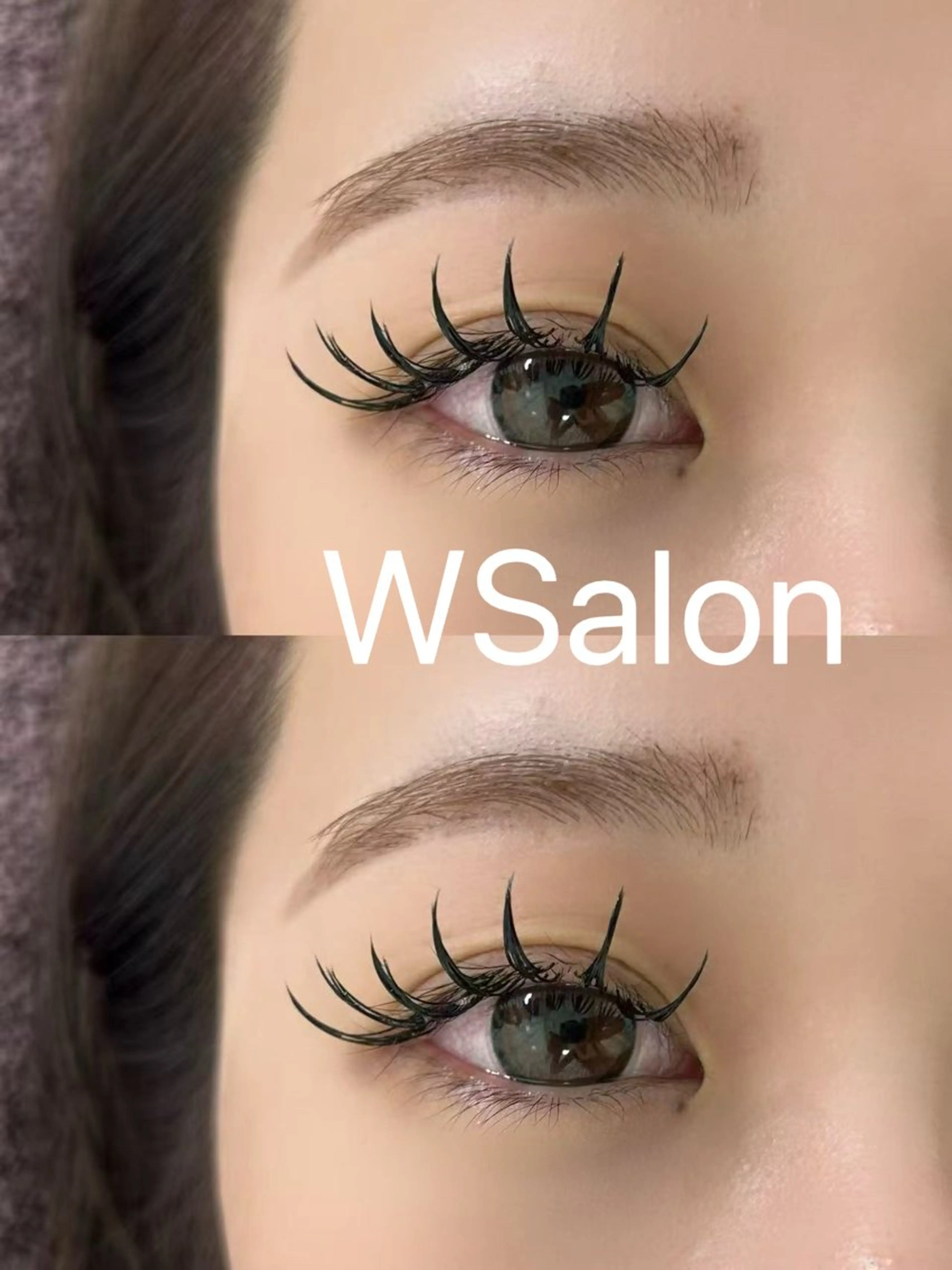 マツエク・マツパ 付け放題 バインドロック カラーマツエク フラットラッシュ 韓国風マツエク W Salon アイラッシュのマツエク・マツパデザイン