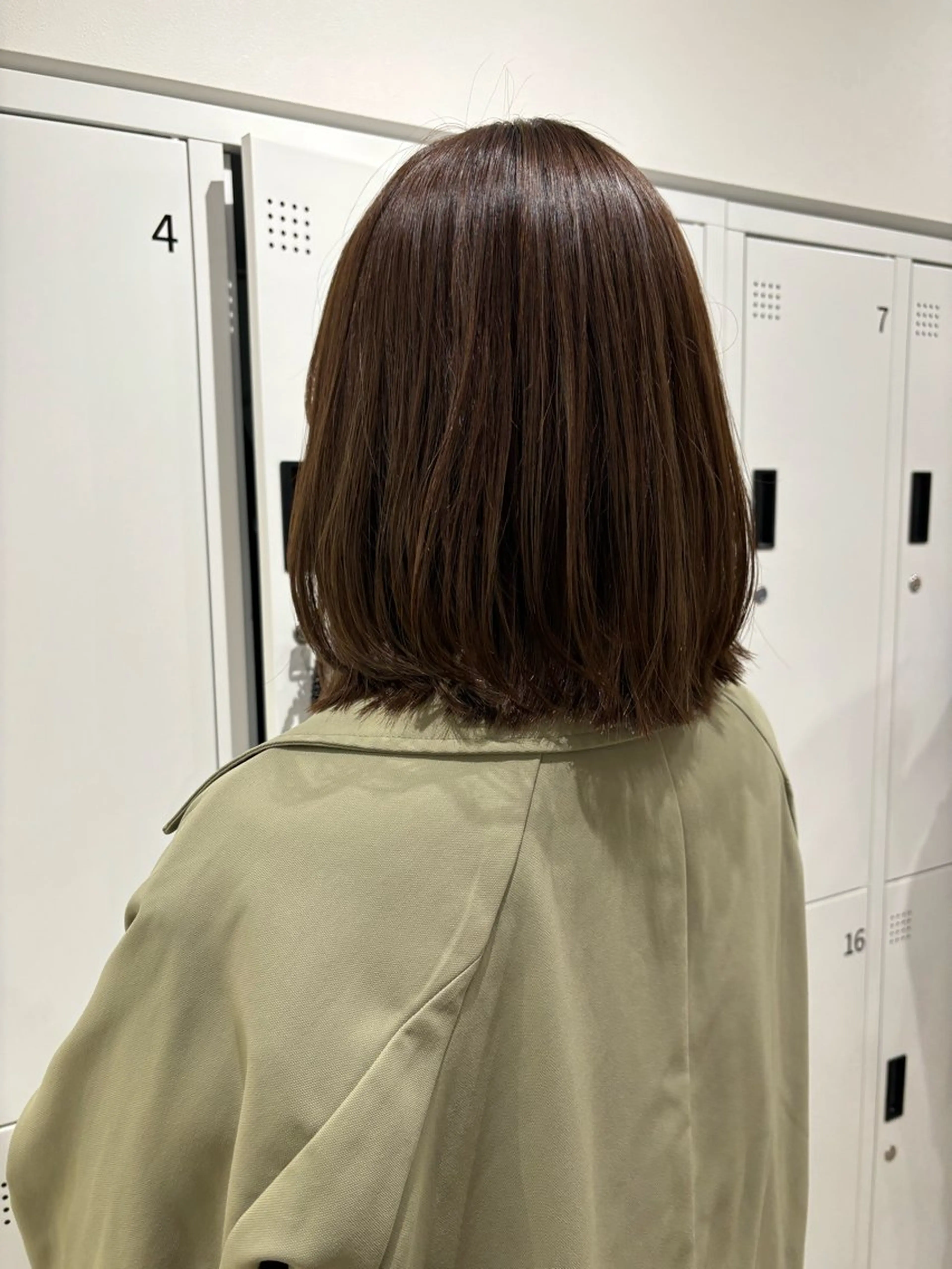 ミディアム カラー カット ヘアカラー トリートメント 似合わせ美髪ヘア✨ 天王寺．阿倍野🌈のヘアスタイル