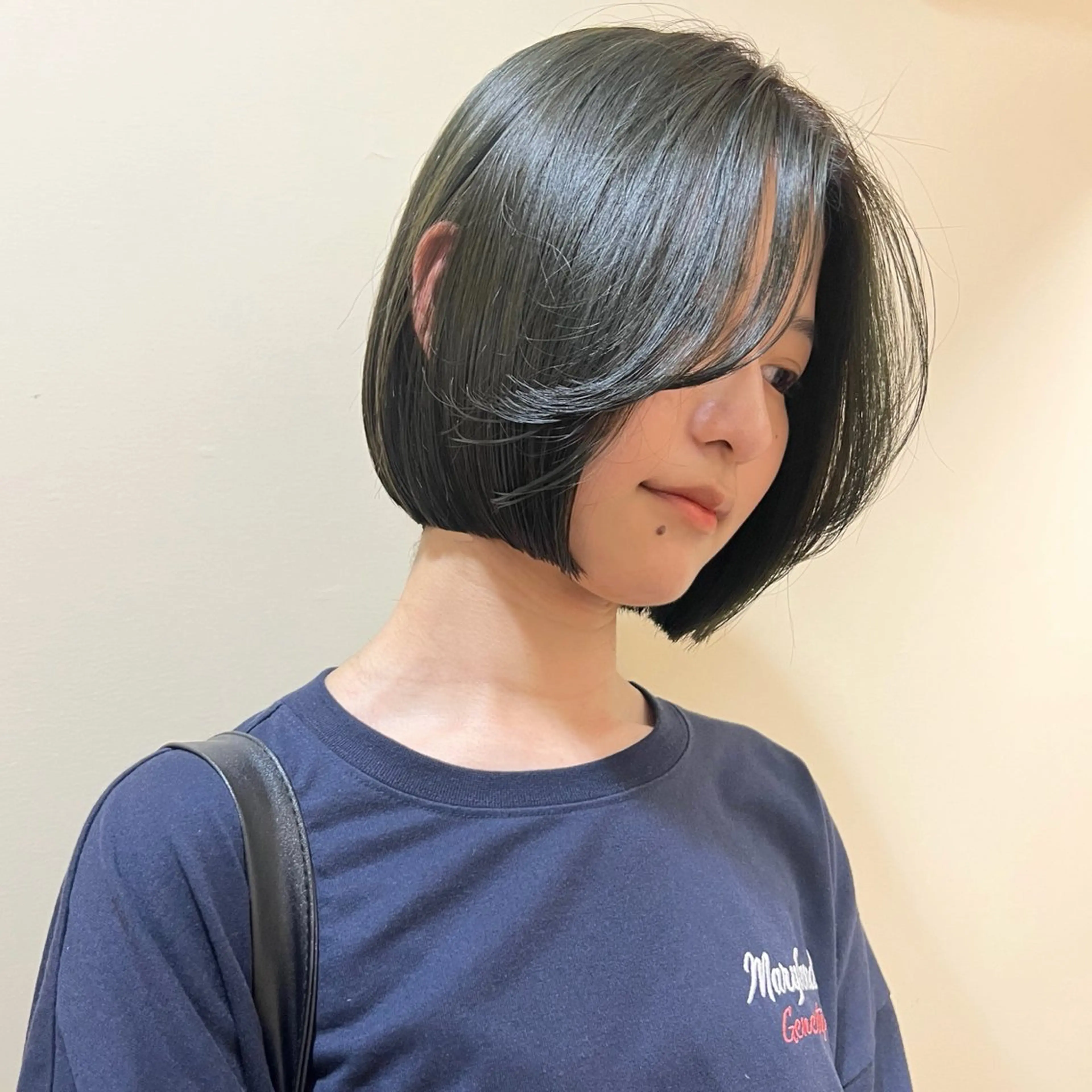 ミディアム カラー ヘアカラー トリートメント 🥃まろやかカラー/ ボブ🥃yujiroのヘアスタイル