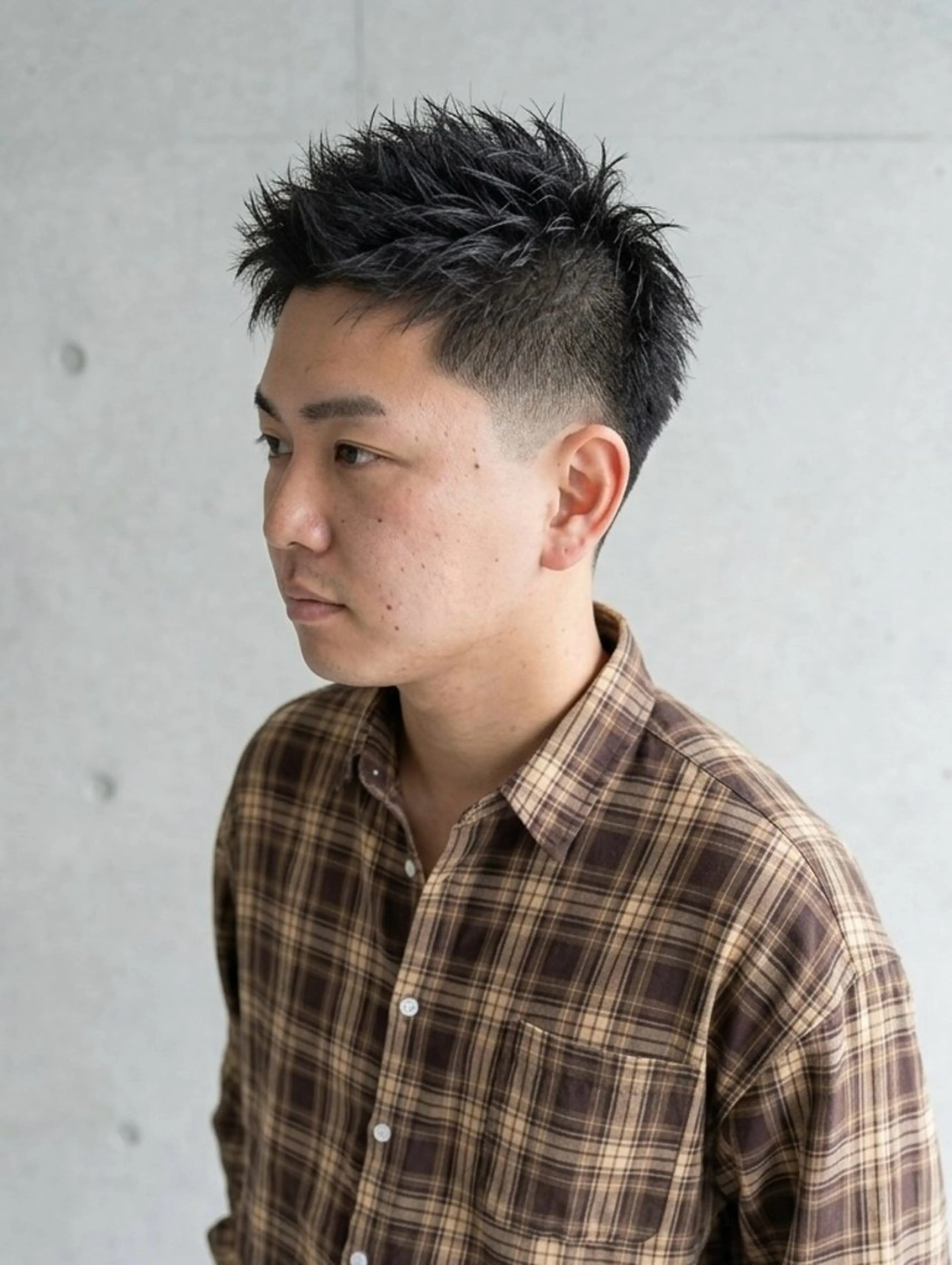 ショート メンズ 刈り上げ ショートヘア カット 大人メンズパーマ /石川瑠青のヘアスタイル