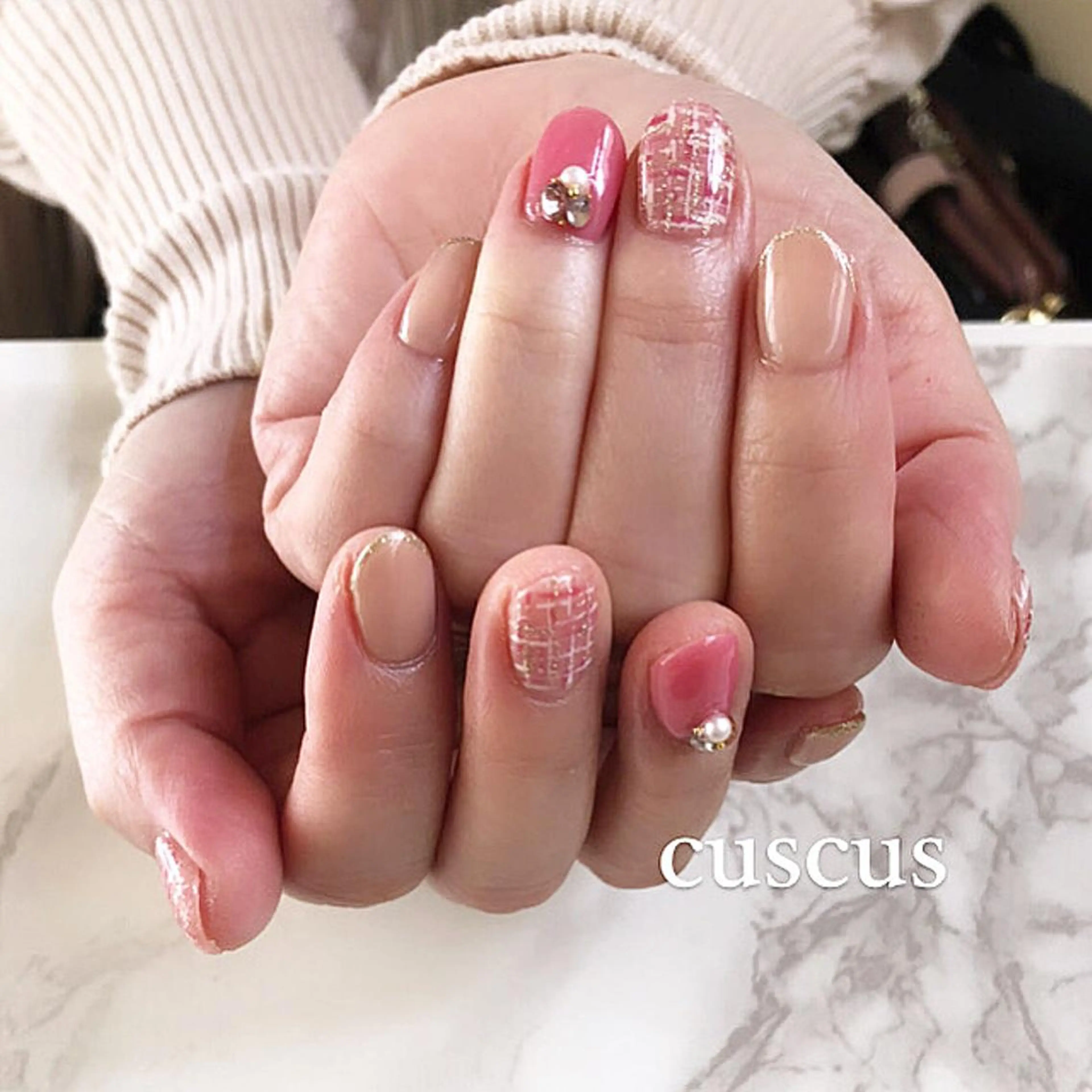 ネイル ハンドネイル CUSCUS …t.akiのネイルデザイン