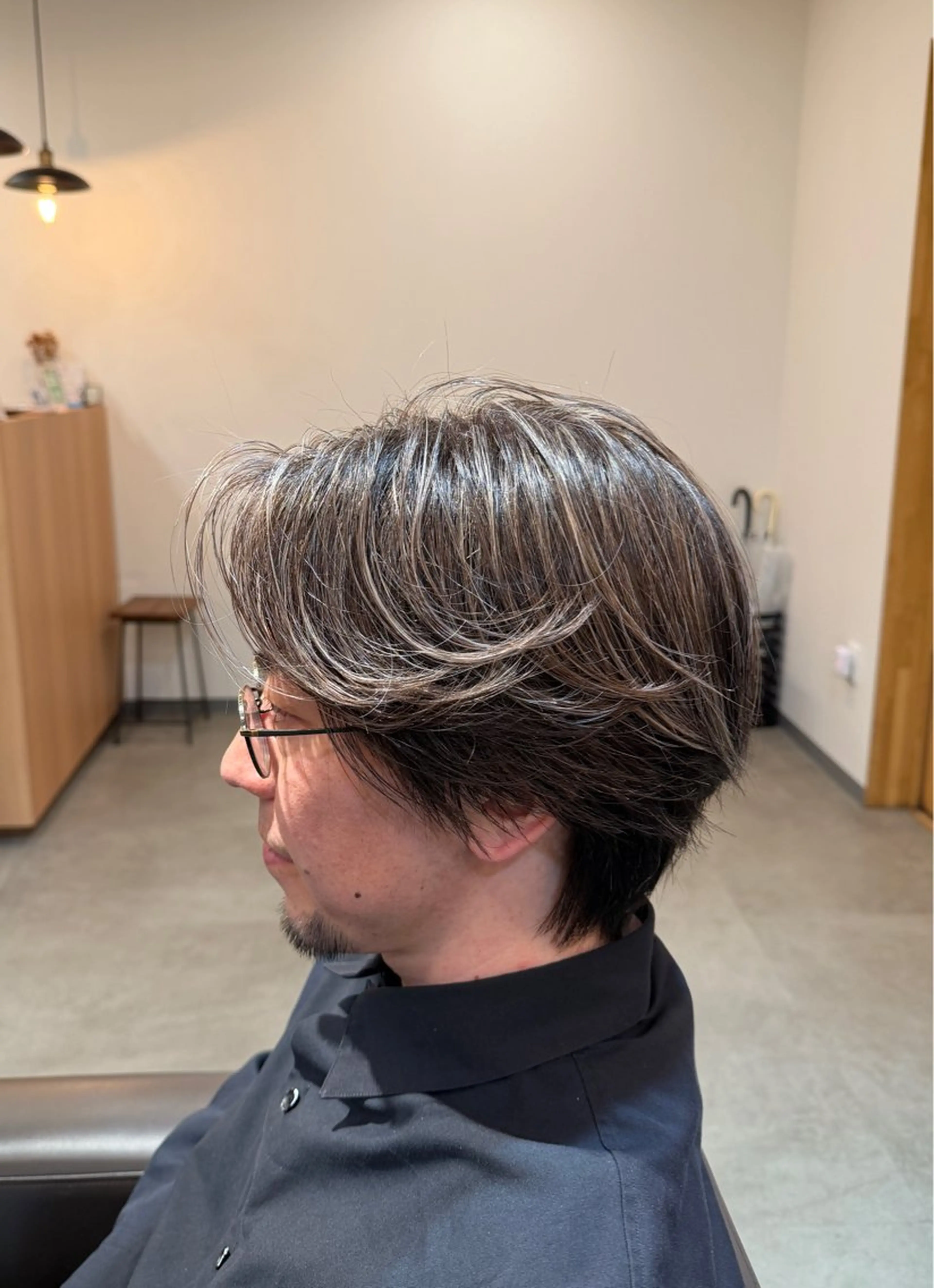 【メンズ】ウルフカットモデルの写真