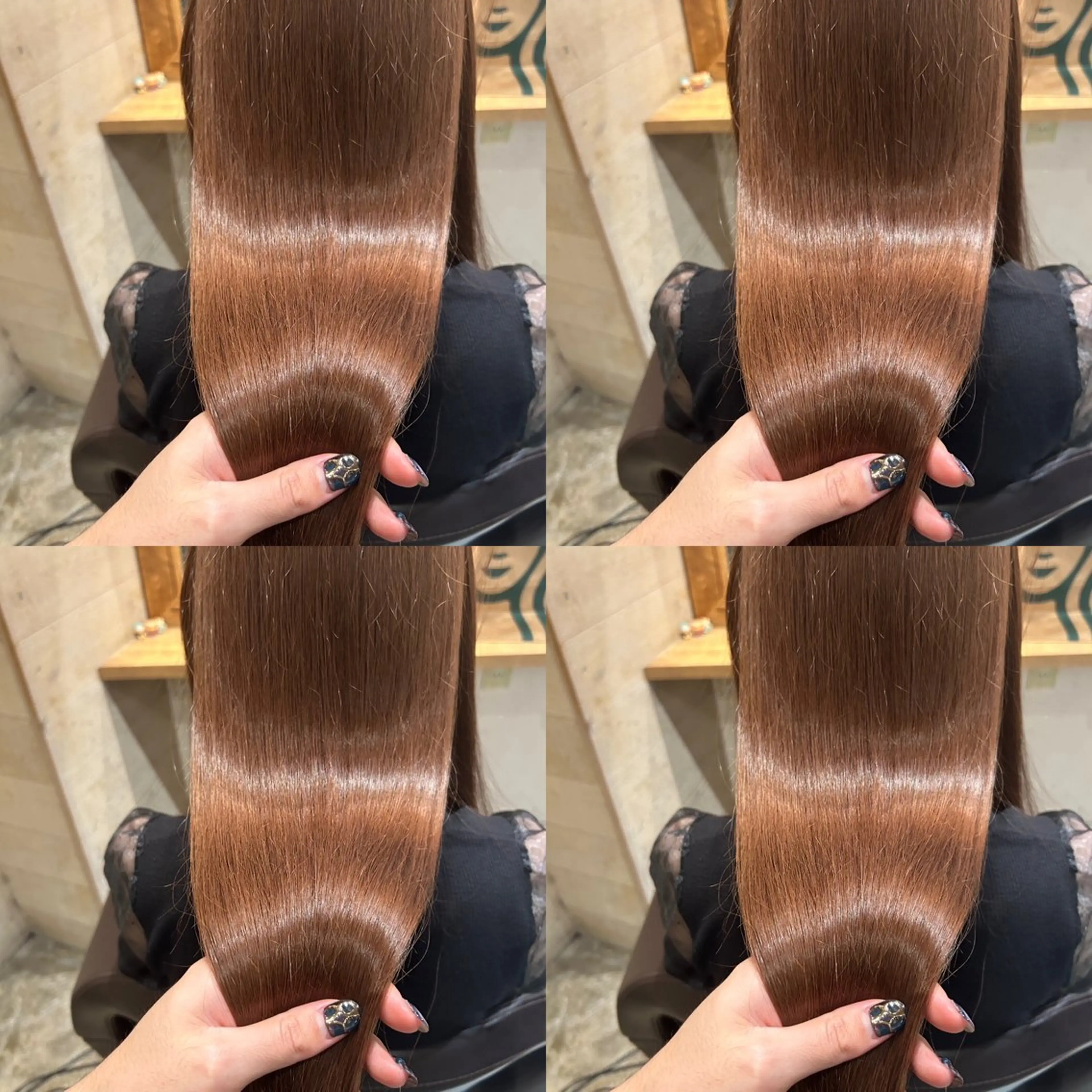 ロング カラー ベージュカラー 髪質改善 レイヤーカット/ 縮毛矯正🇰🇷早坂のヘアスタイル