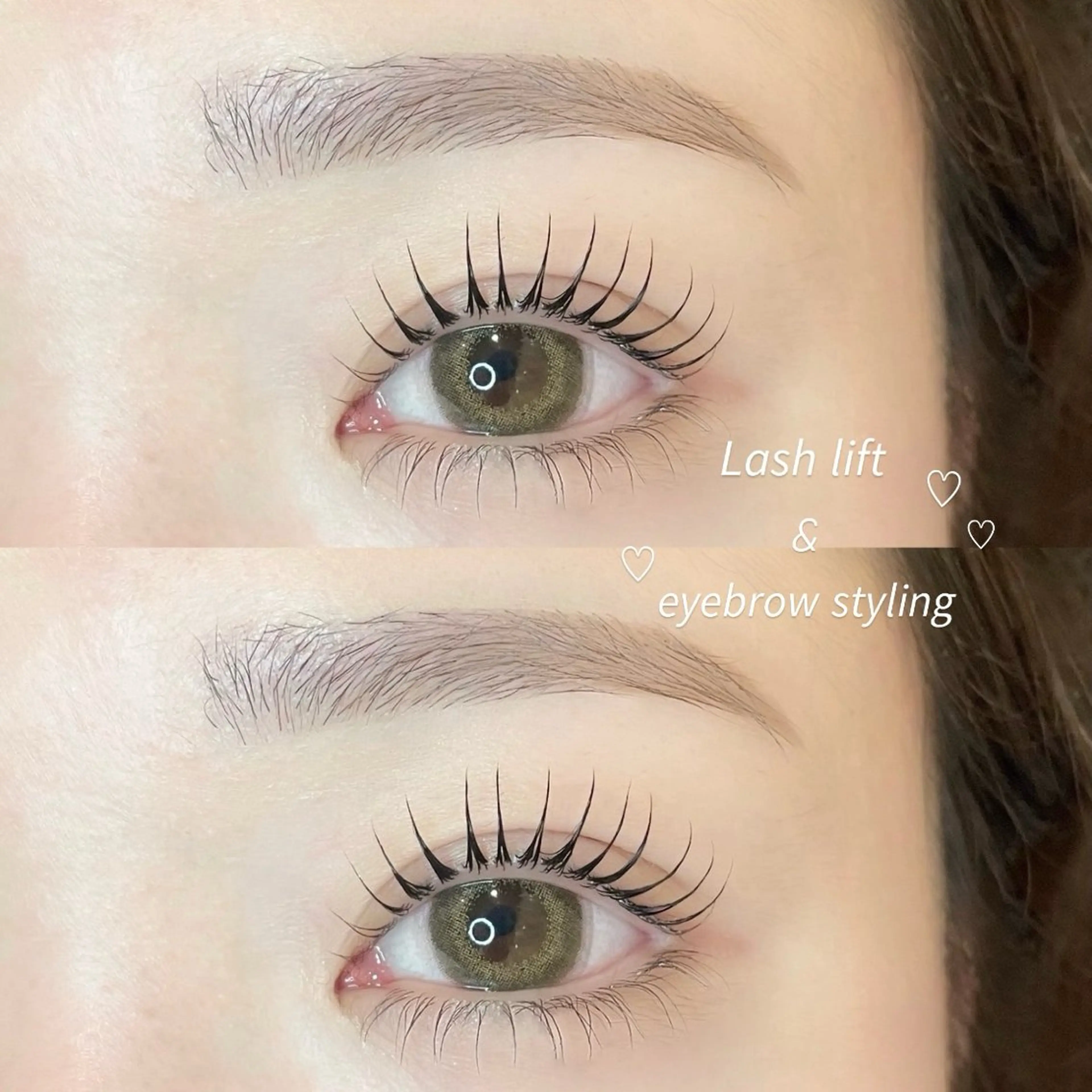 ⭐️【韓国風】美眉スタイリング+まつ毛パーマ上下(デザイン選べます)¥15,630→¥9,900の写真