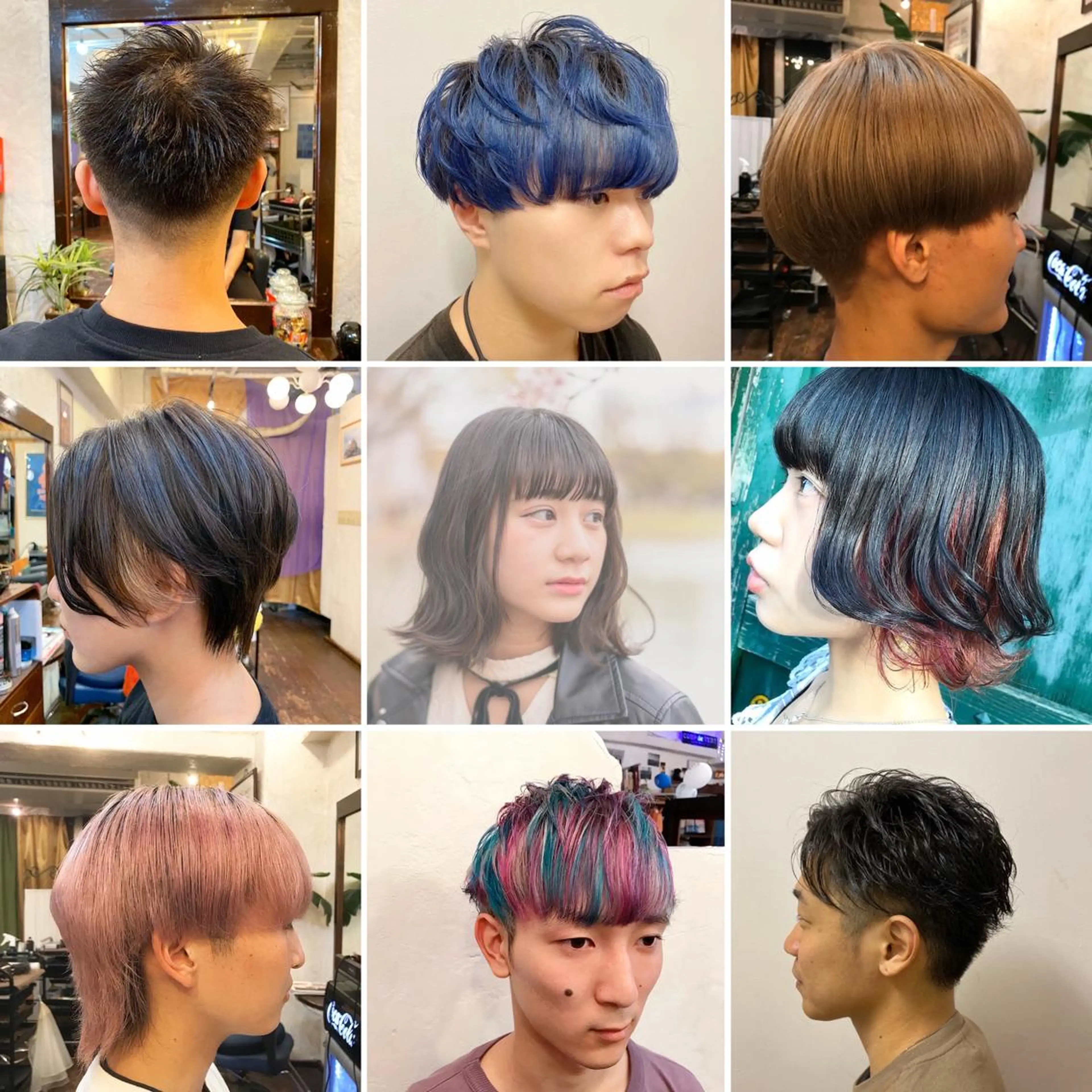 ショート カラー メンズ カット ✨️眉毛、派手髪、 ハイトーンShinの眉毛・アイブロウイメージ
