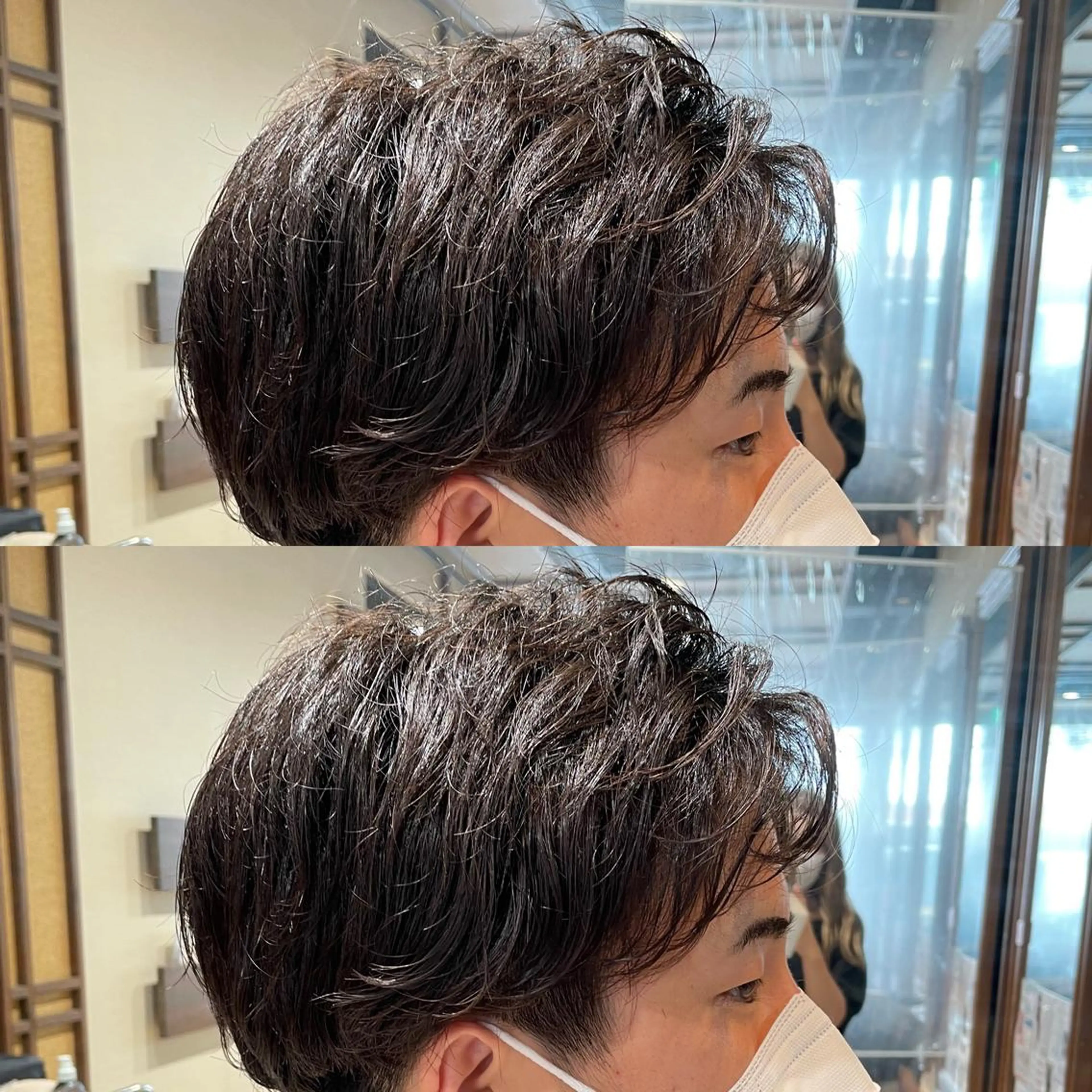 パーマ メンズ メンズパーマ ニュアンスパーマ イルミナカラー/レイ ヤーカット/三好春奈のヘアスタイル