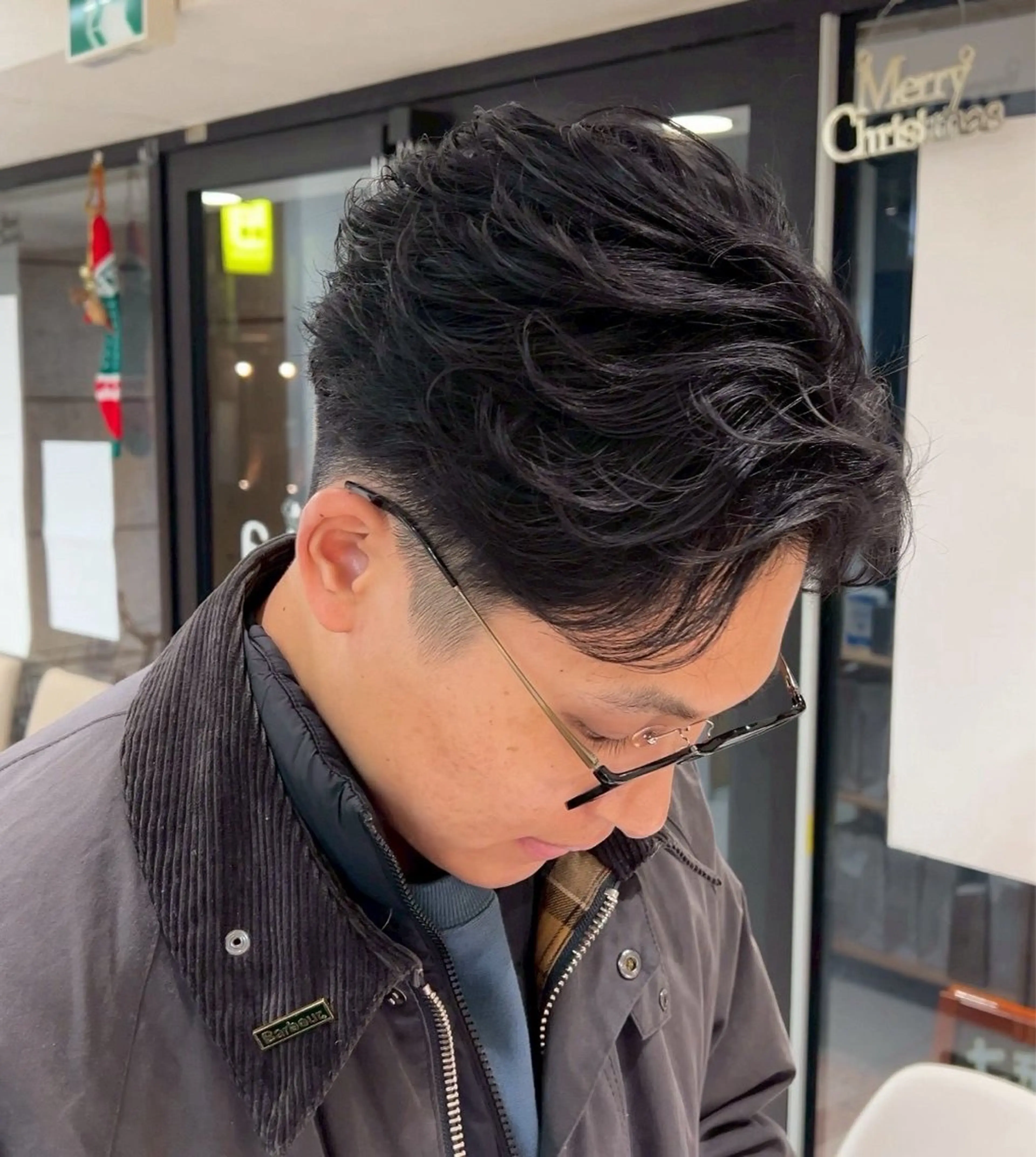 ショート パーマ メンズ カット パーマ トリートメント パーマ/ハイトーン /吉田眞のヘアスタイル