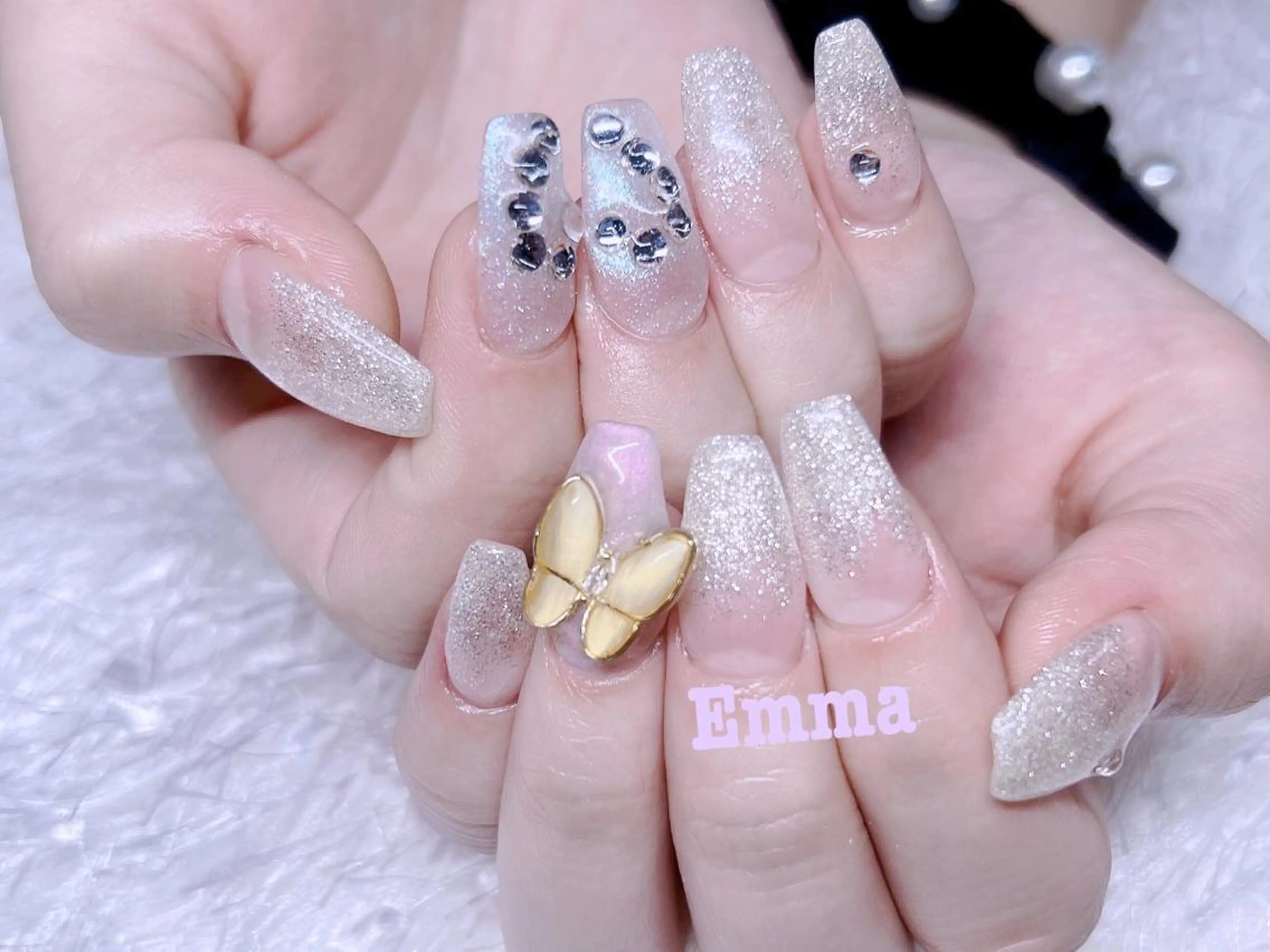 ネイル 長さ出し ネイルチップ ISA_ BELLAのネイルデザイン