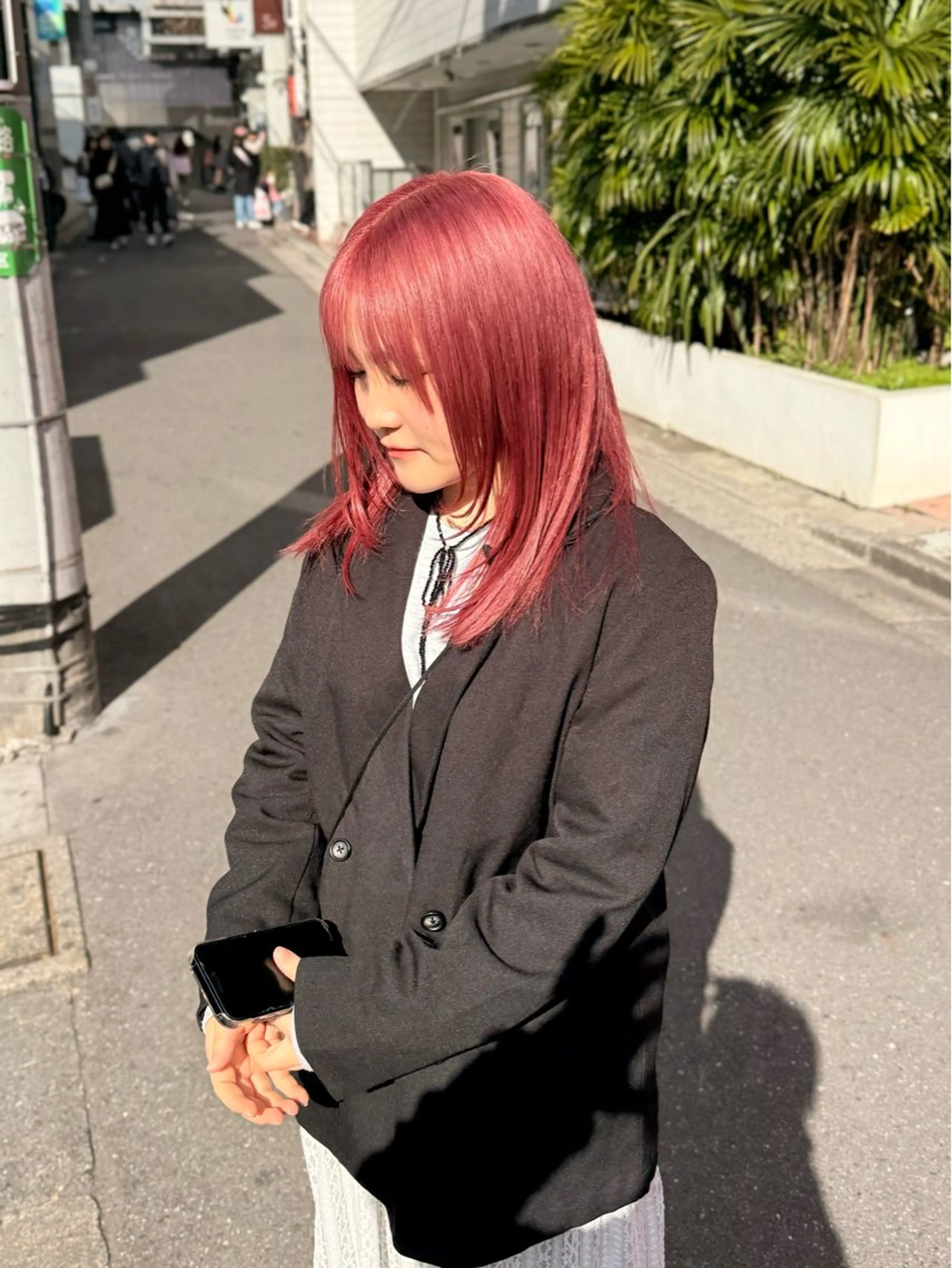 ミディアム カラー カット ヘアカラー トリートメント ウルフレイヤー エクステ/kokiのヘアスタイル