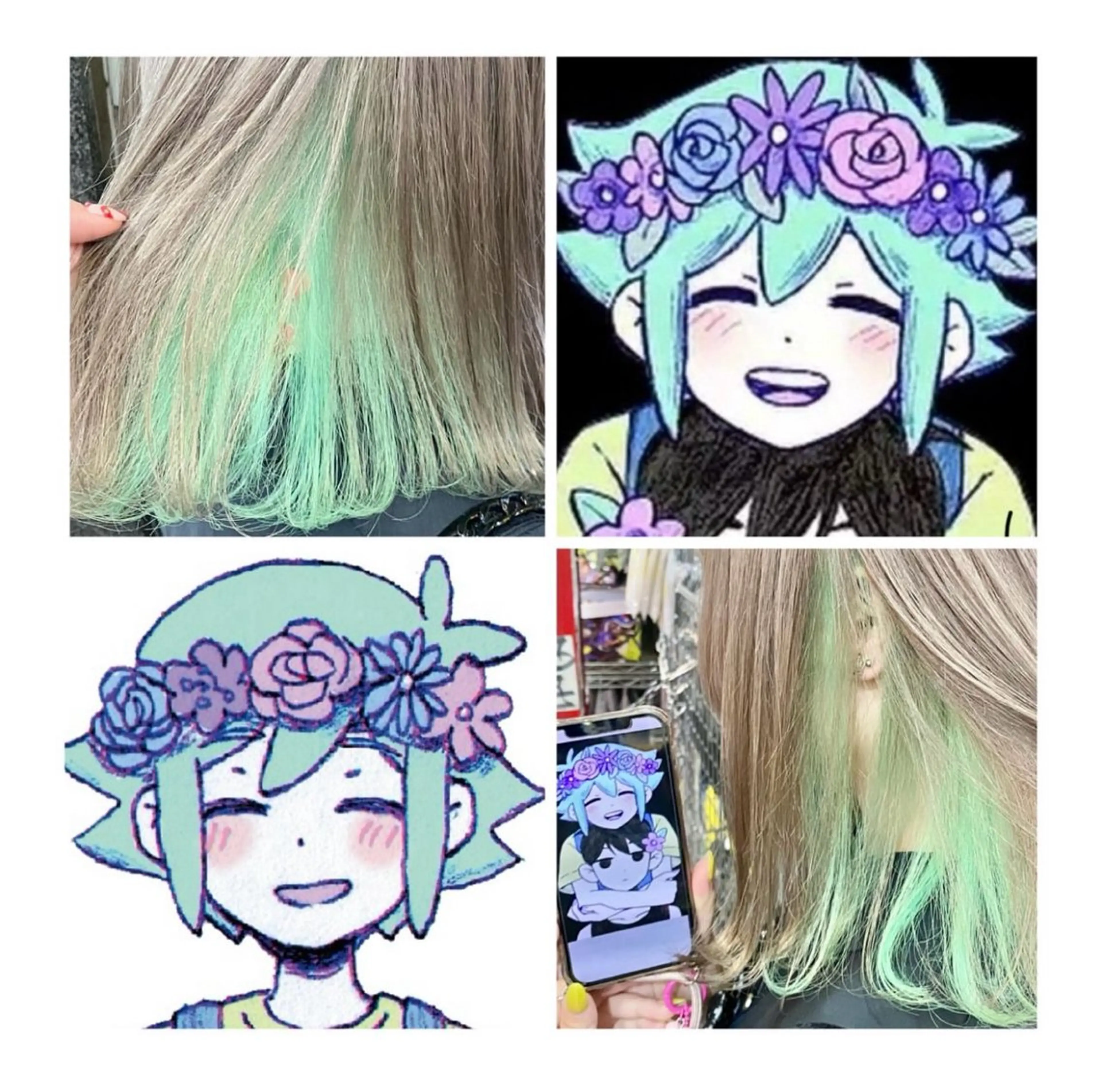 ショート カラー ミント ミントグリーン ヘアカラー TSUNO🦖 派手髪/オタク美容師のヘアスタイル