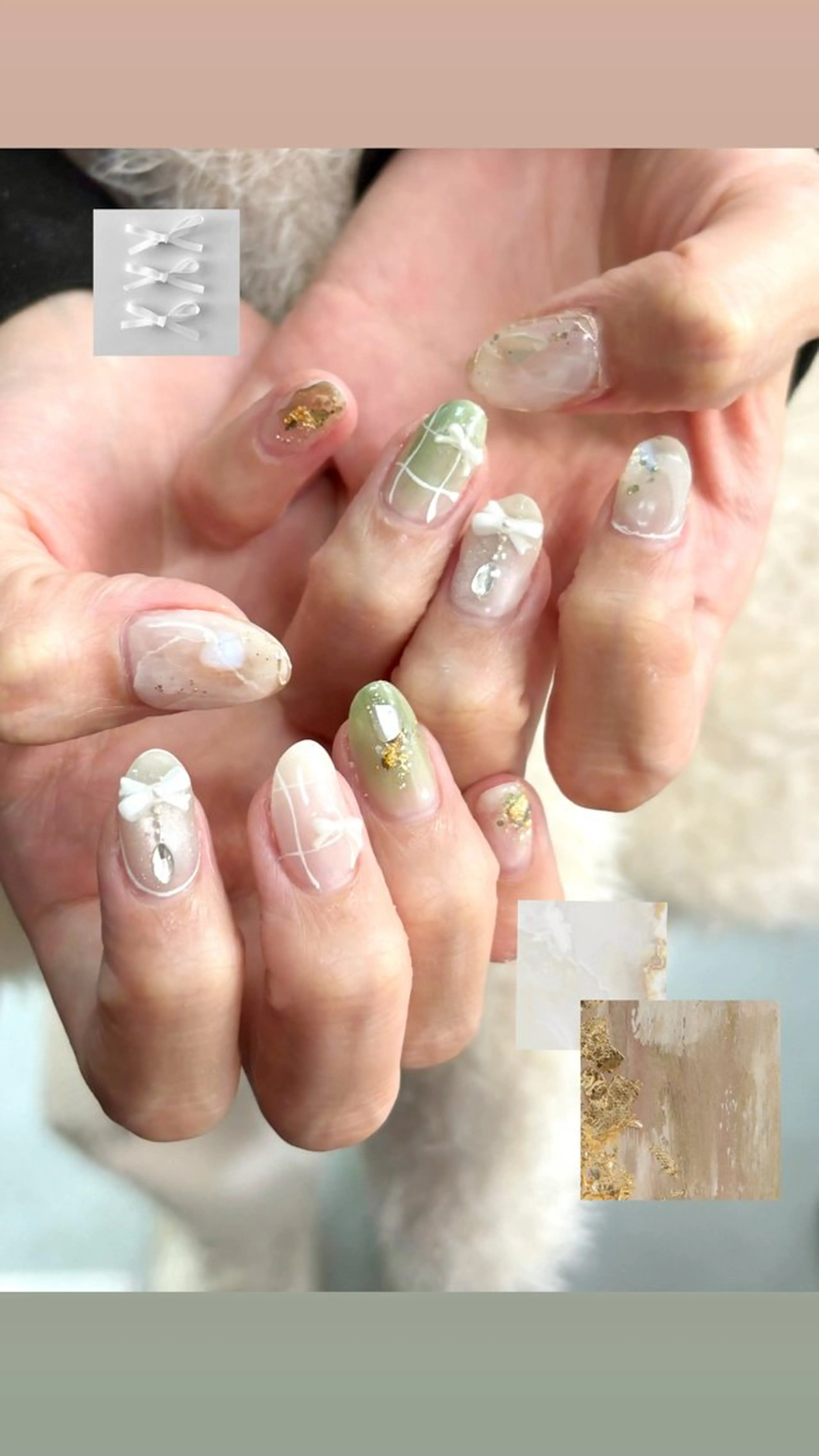 ネイル アートネイル 持ち込み ニュアンスネイル ハンドネイル フットネイル 中家 亜紗子のネイルデザイン