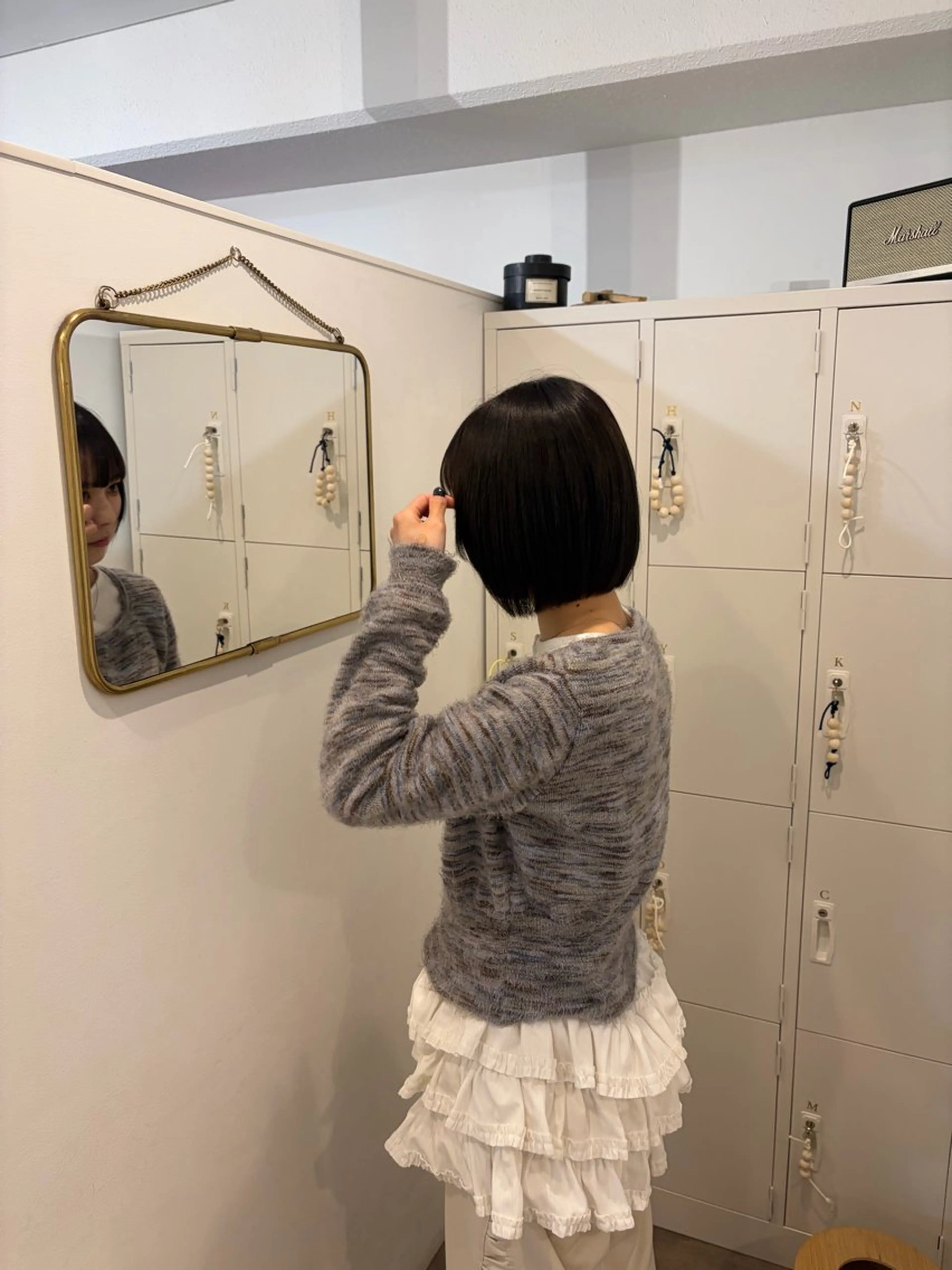 ミディアム カラー 透明感カラー 牧野 航大のヘアスタイル