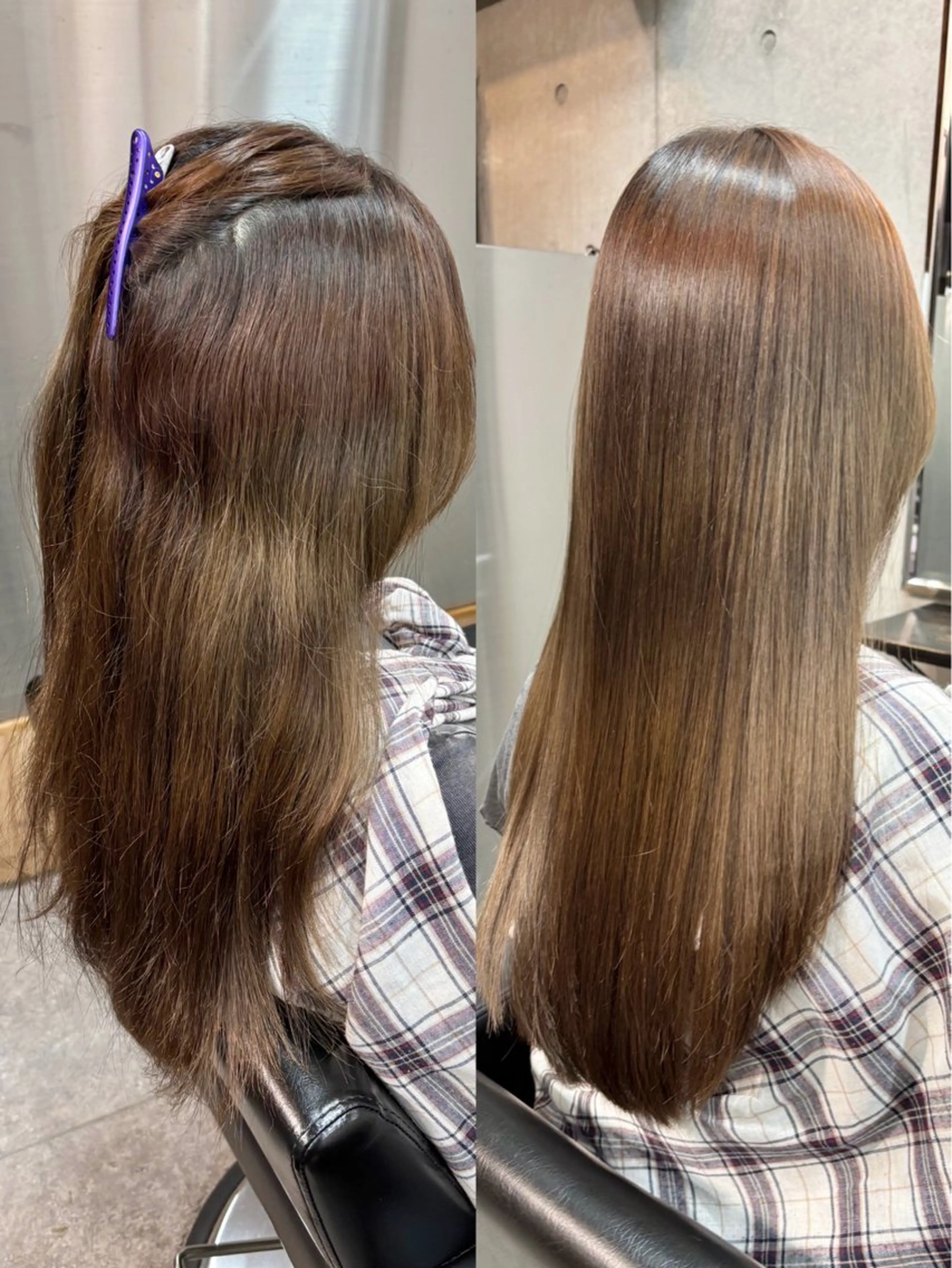ロング カラー パーマ ブリーチ 髪質改善 酸性ストレート ストレートパーマ カット 縮毛矯正 トリートメント ショートボブ髪質改善 縮毛矯正のプロ山道潤のヘアスタイル