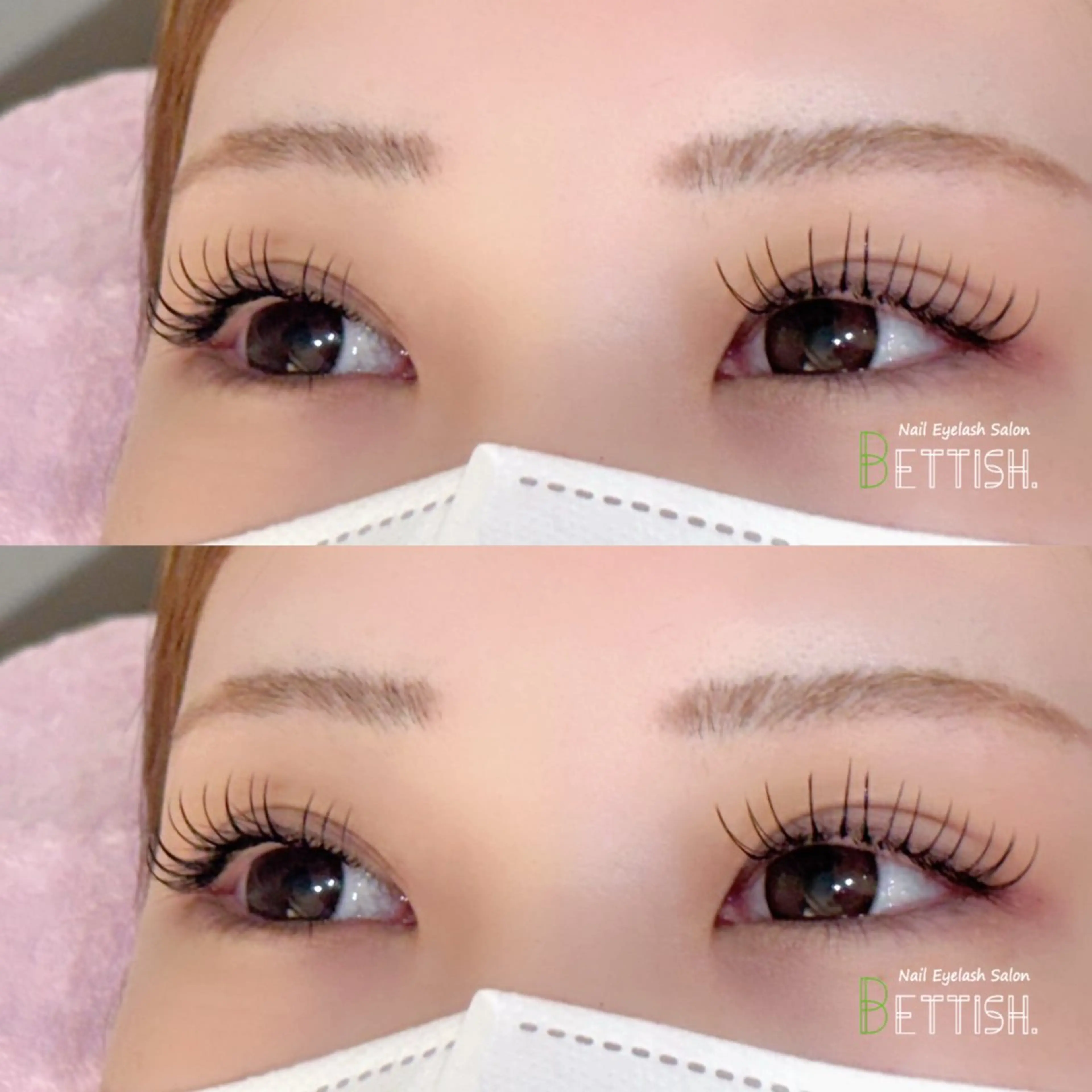 マツエク・マツパ フラットラッシュ BETTISH🩵 SERIのマツエク・マツパデザイン