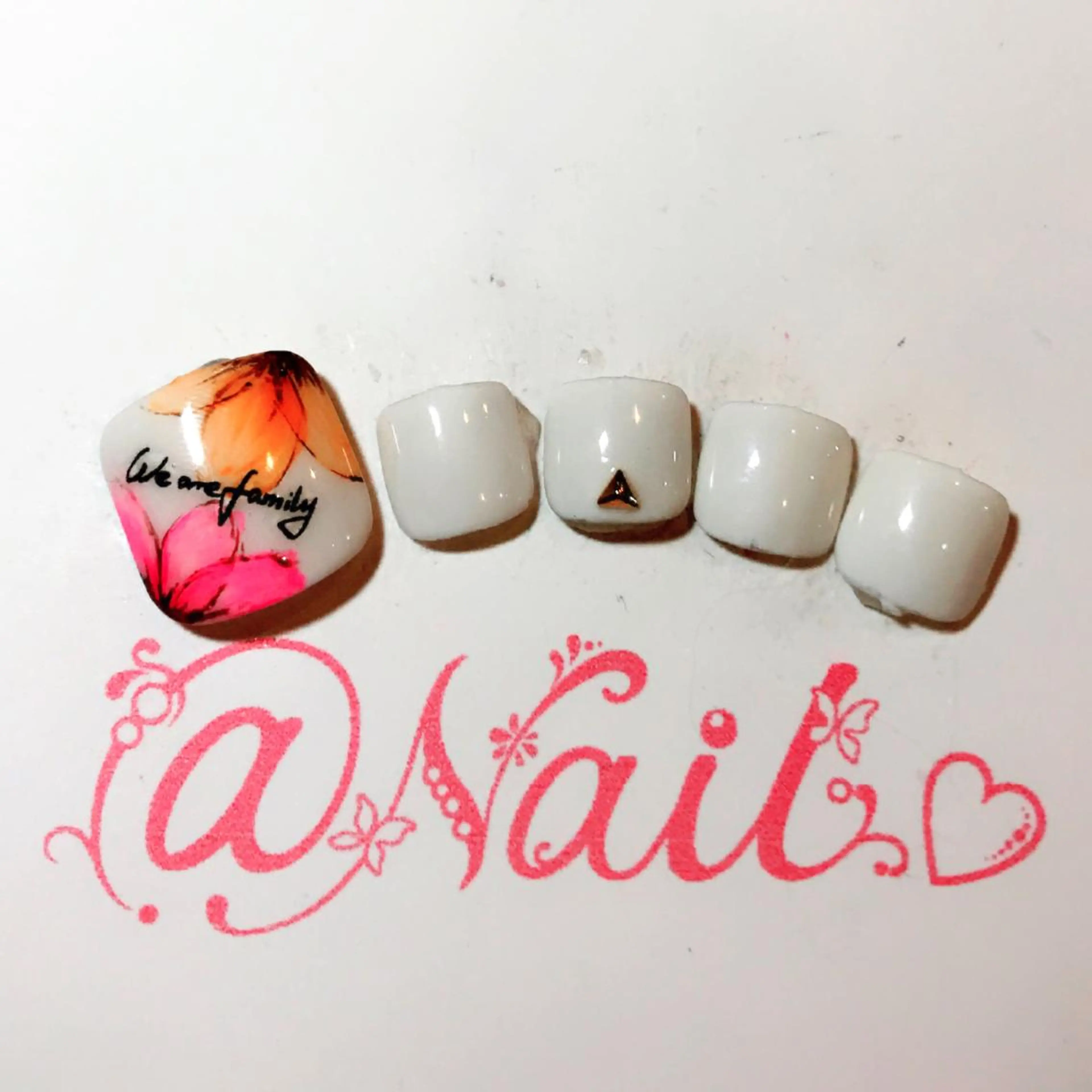 ネイル アートネイル フットネイル ジェルネイル 持ち込み スカルプネイル 小尾 栞のネイルデザイン