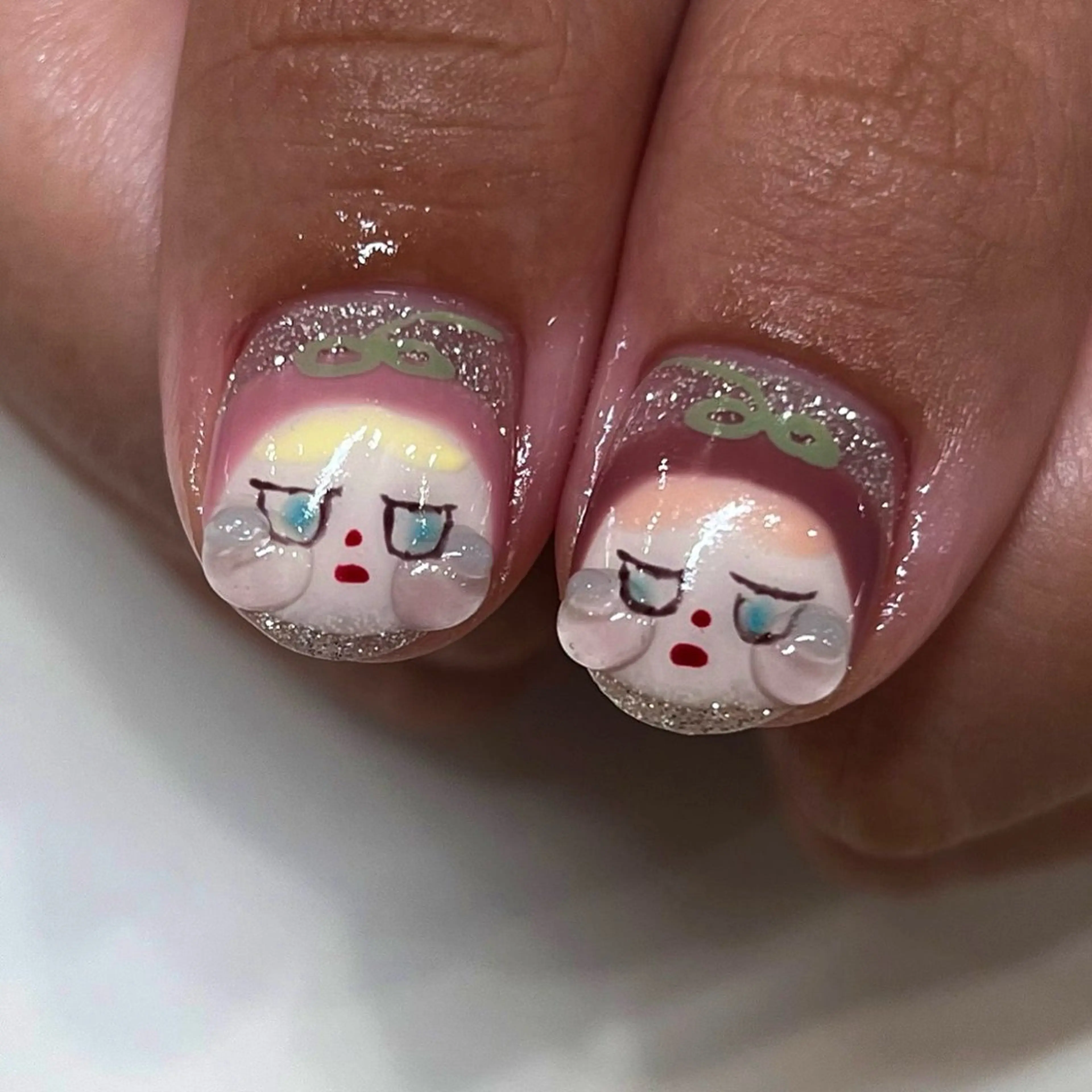 ネイル ハンドネイル ハンドケア SHIORI🐈‍⬛ 韓国⌇ワンホンネイルのネイルデザイン