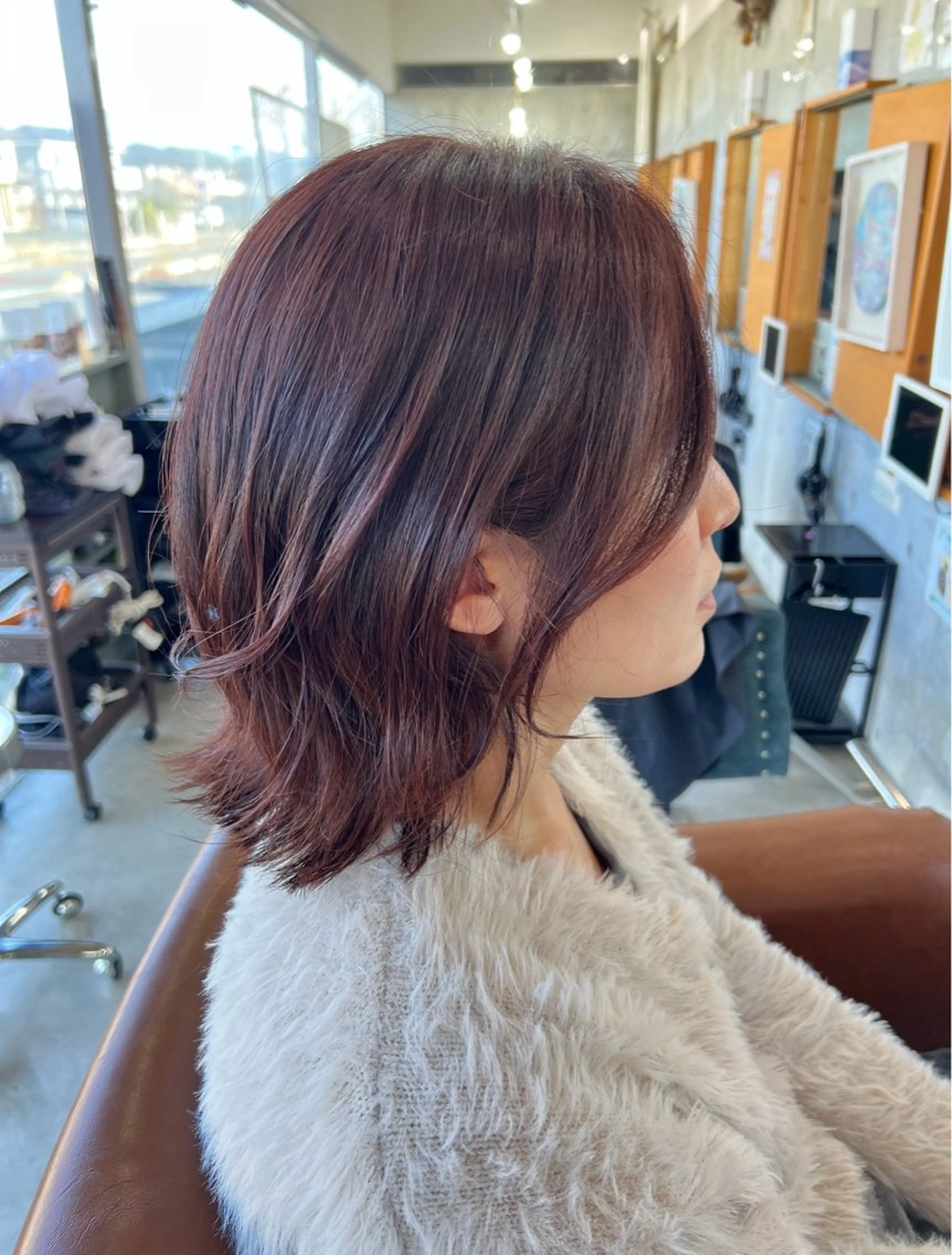 ミディアム ヘアカラー 🫧透明感カラー/ 縮毛矯正☁️Hiroのヘアスタイル