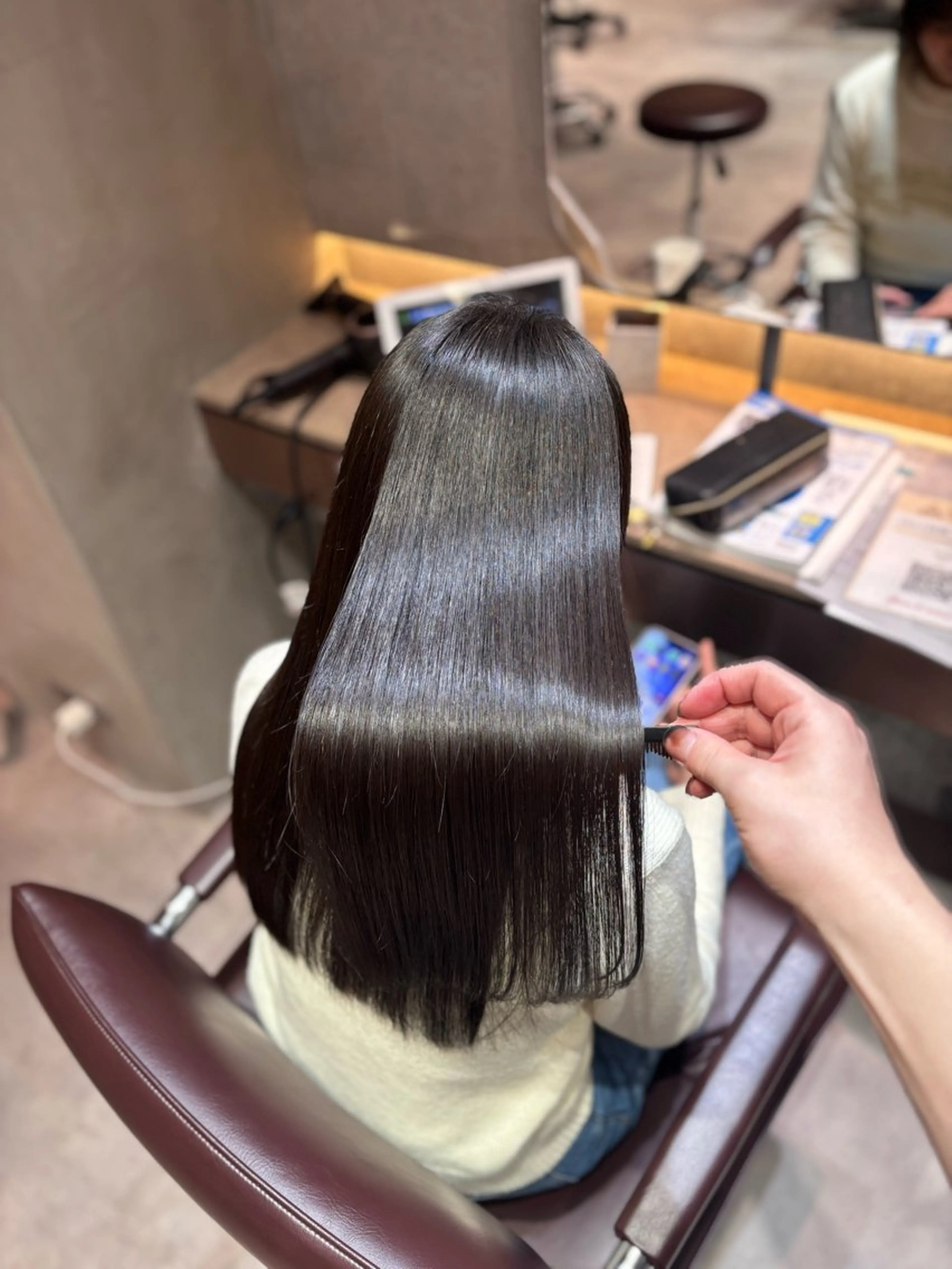 ロング パーマ カット 縮毛矯正 トリートメント overhair大久保所属・overhair : shinmaのヘアスタイル