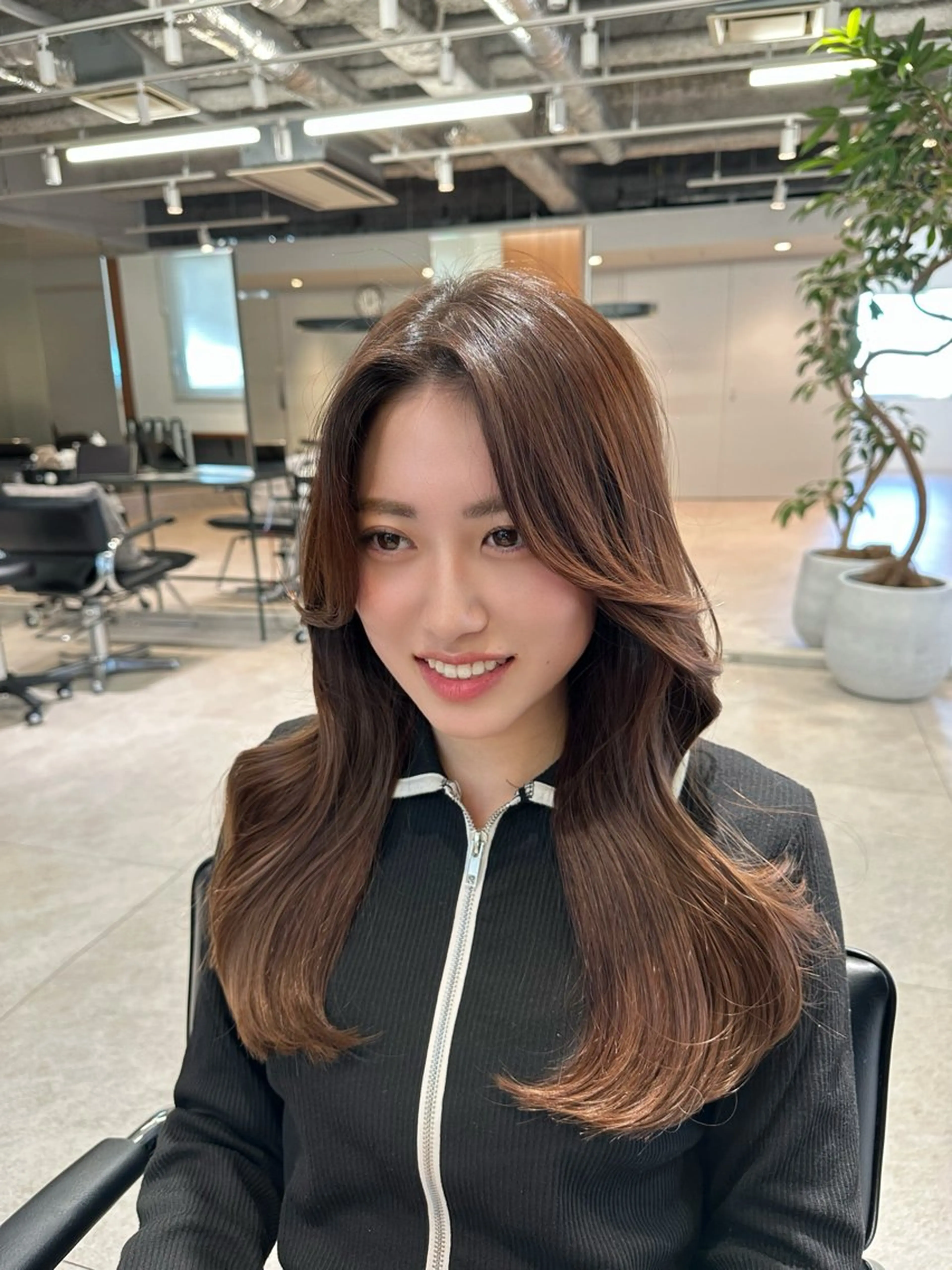 ロング レイヤーカット 韓国ヘア/レイヤー Yan✂︎のヘアスタイル