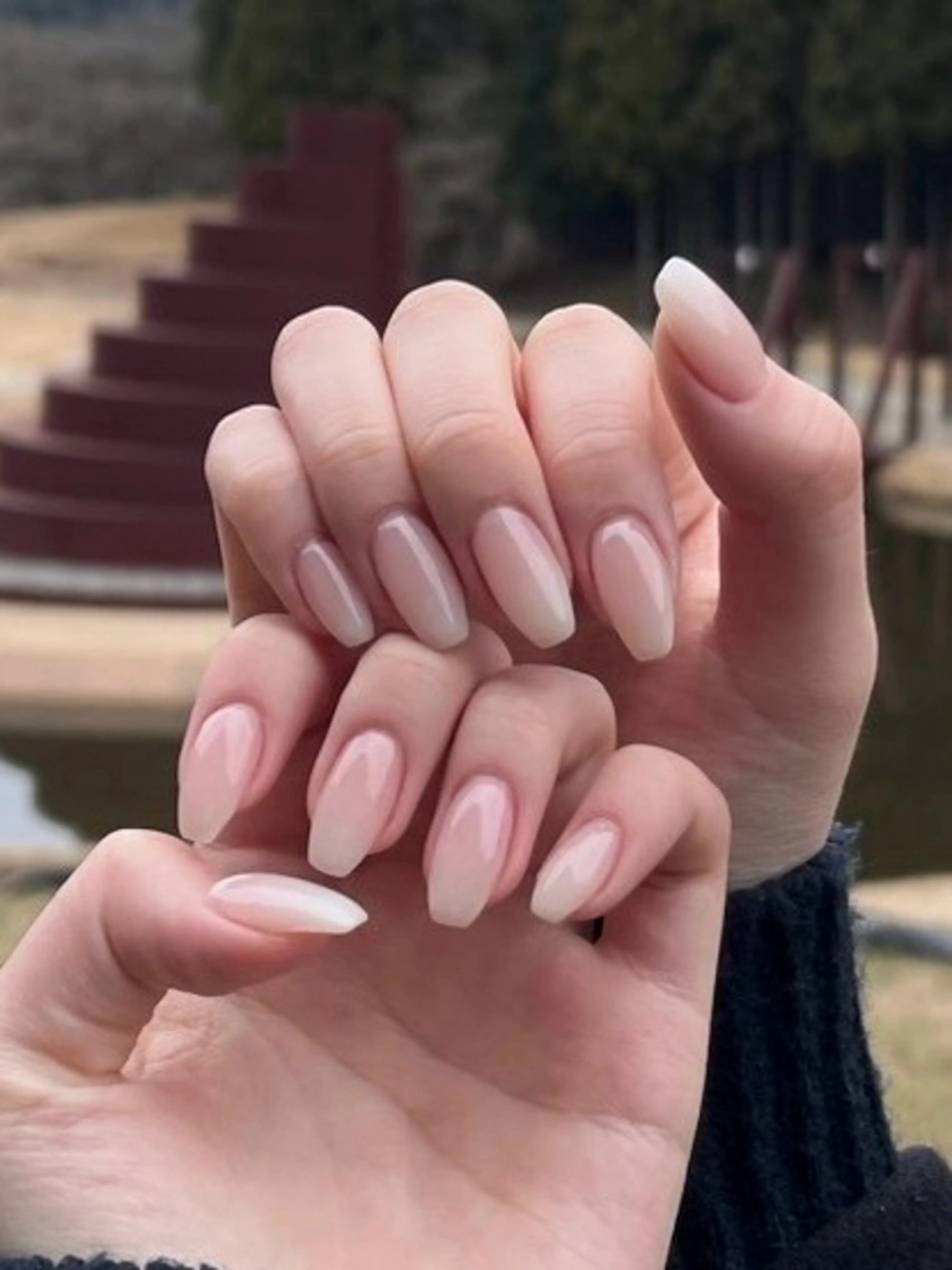 ネイル グラデーション ハンドネイル sparkling mint_聖のネイルデザイン