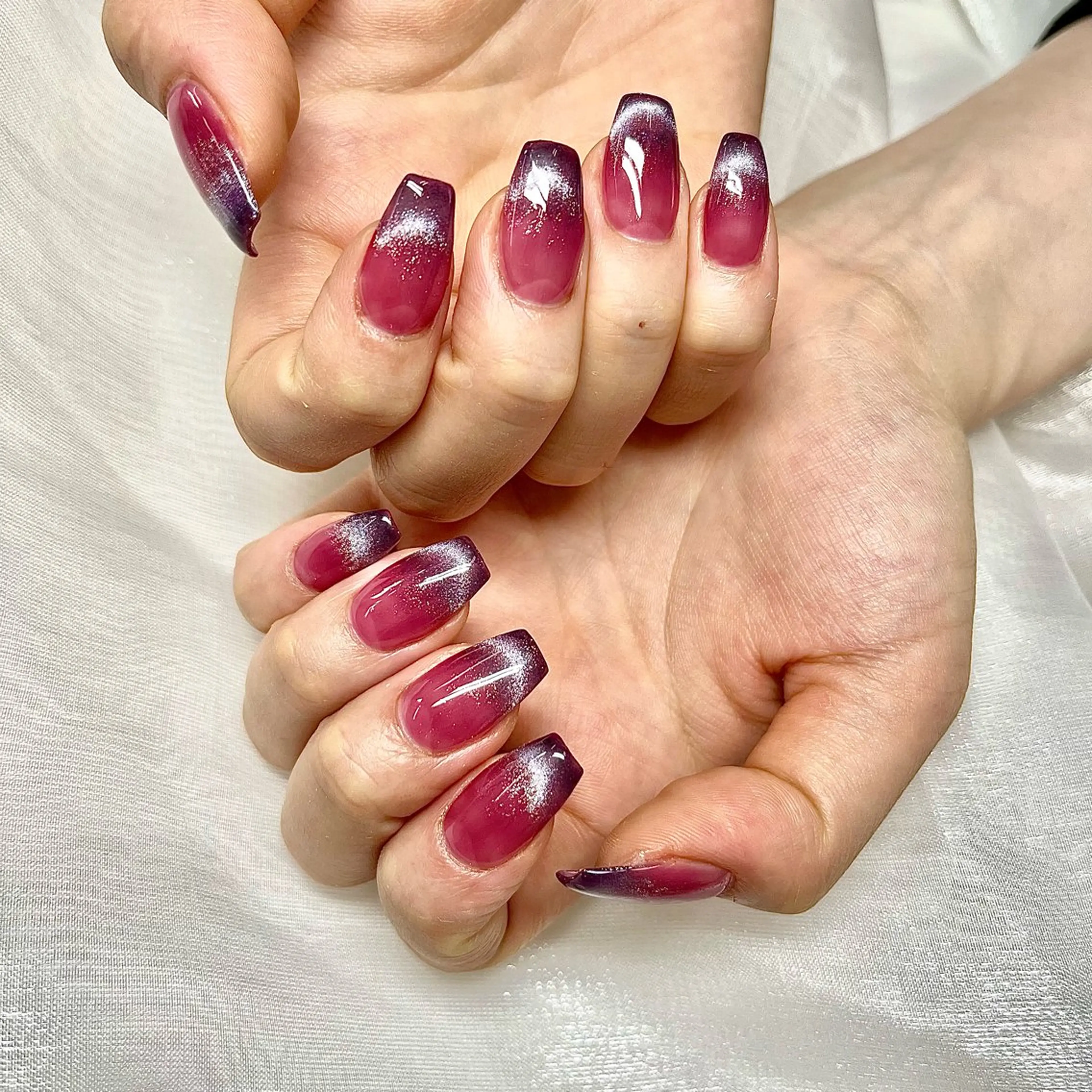 ネイル フレンチネイル グラデーション マグネットネイル Fairy Nailのネイルデザイン