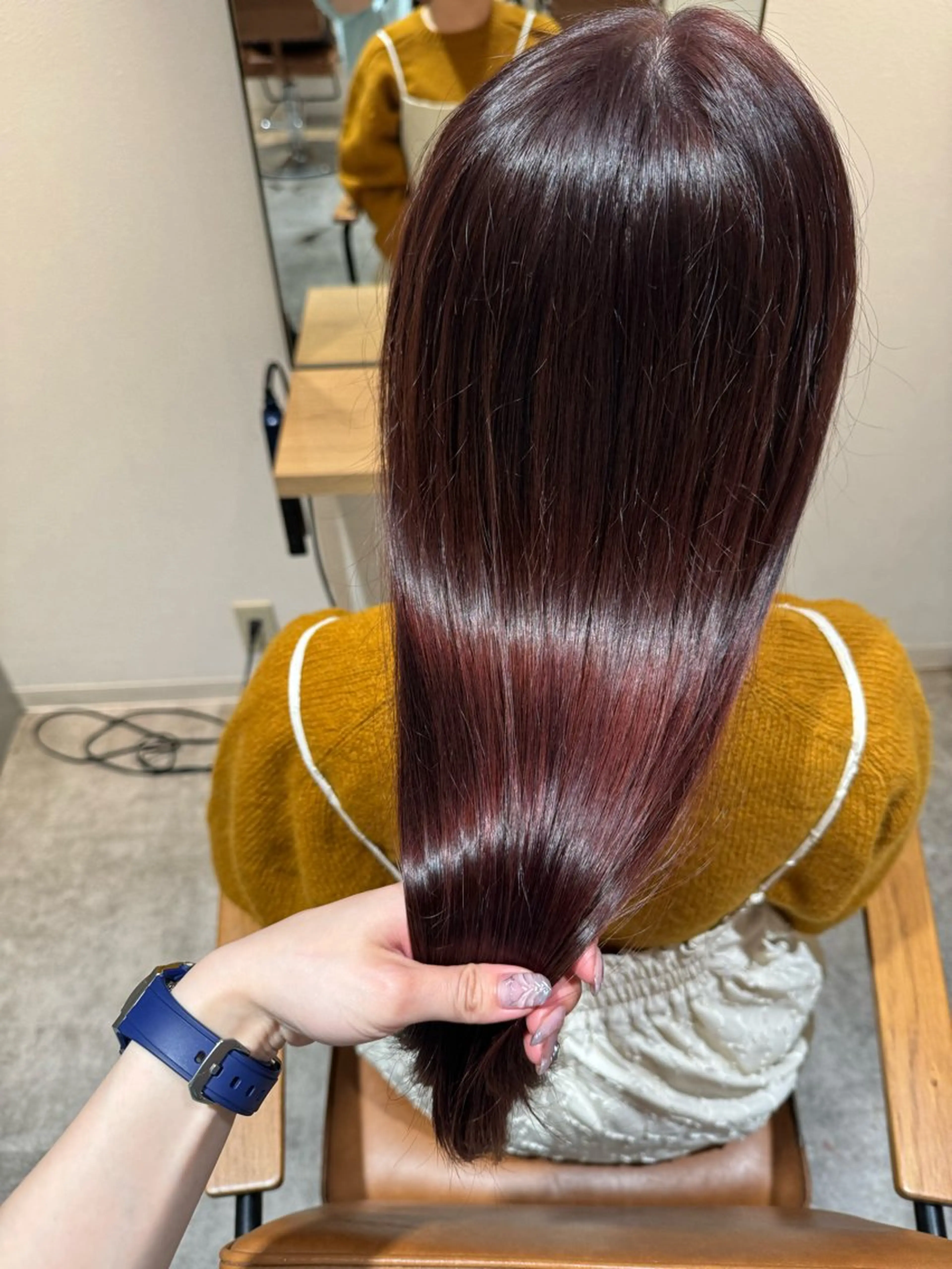 カラー ブリーチ ラベンダーカラー ブリーチなしカラー ピンクカラー ピンクラベンダー カット ヘアカラー トリートメント オスズ 🎀´-のヘアスタイル