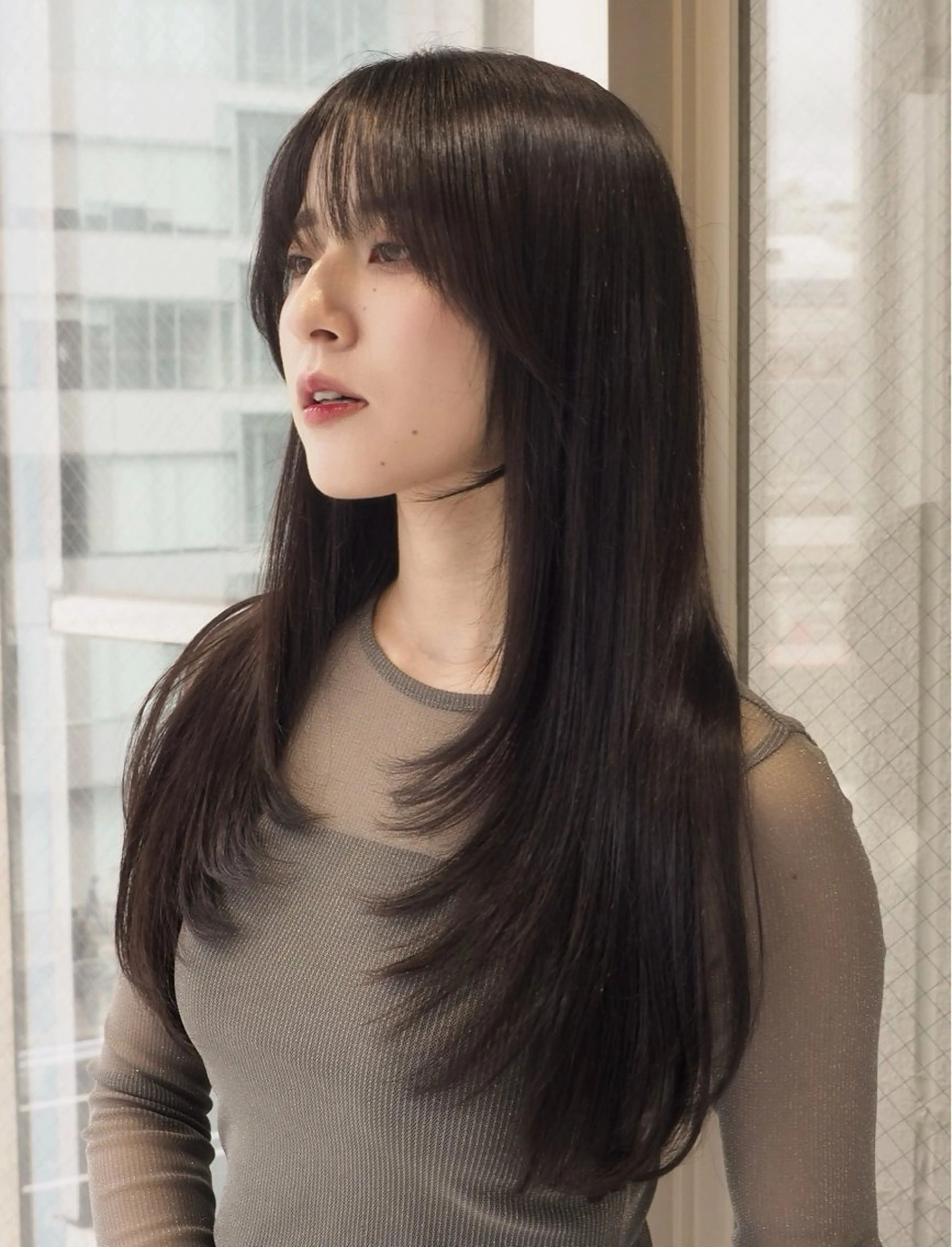 ロング カット レイヤーカット/ ハッシュカット/果恋のヘアスタイル