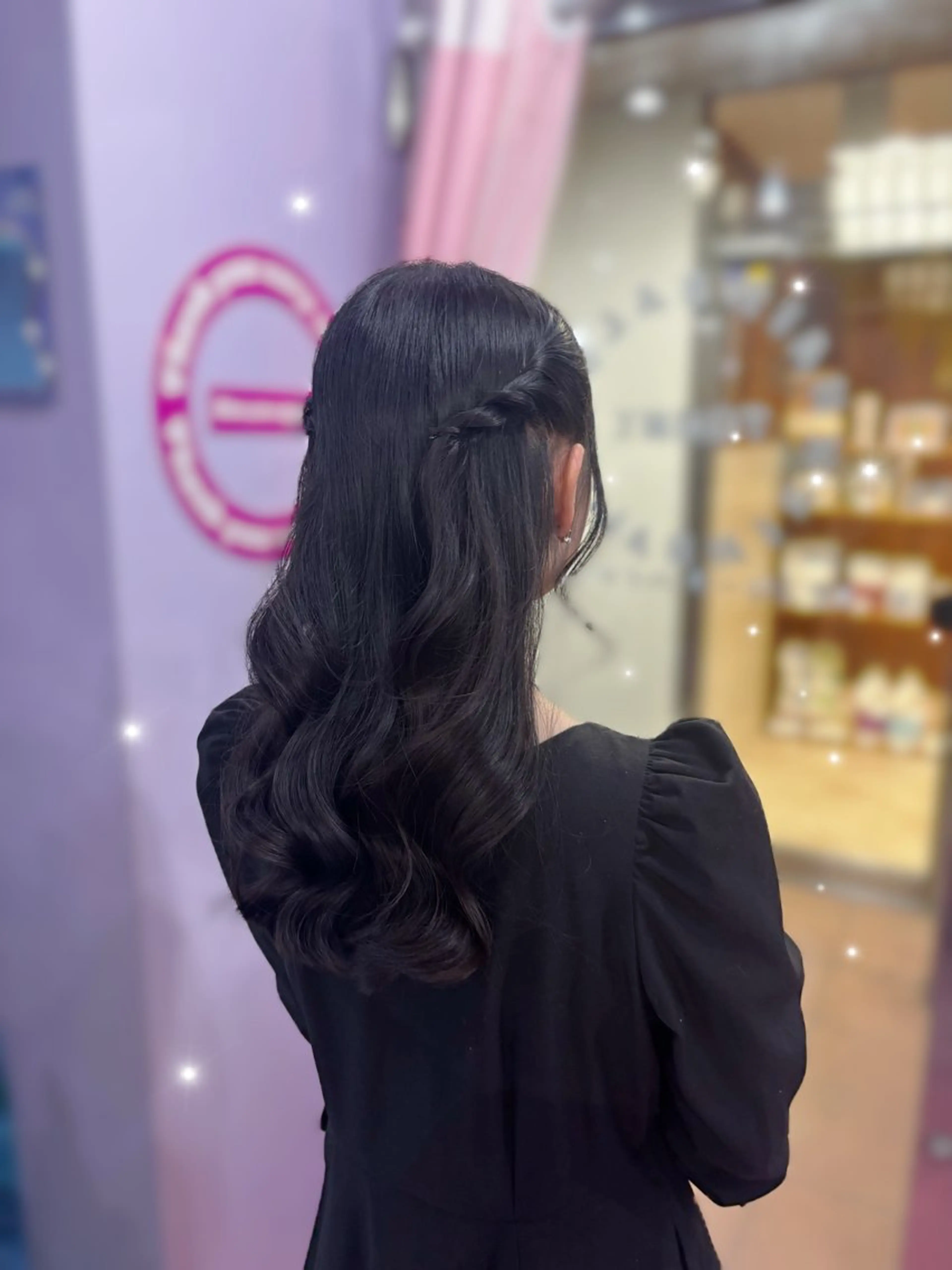 ロング ヘアセット さくら 🌸エクステのヘアスタイル