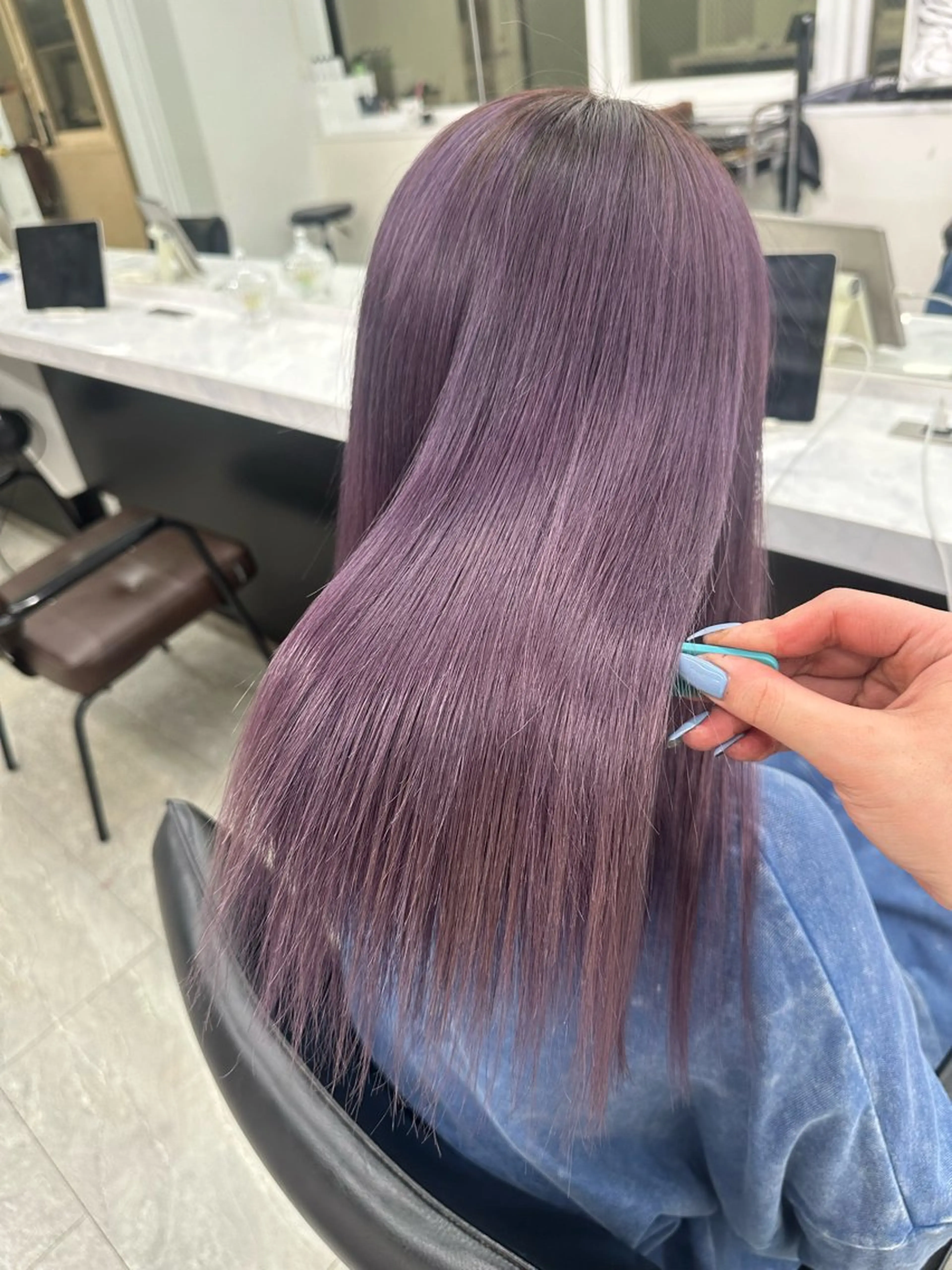 ミディアム プルエクステ/カラー ⭐️KIR̋Aのヘアスタイル