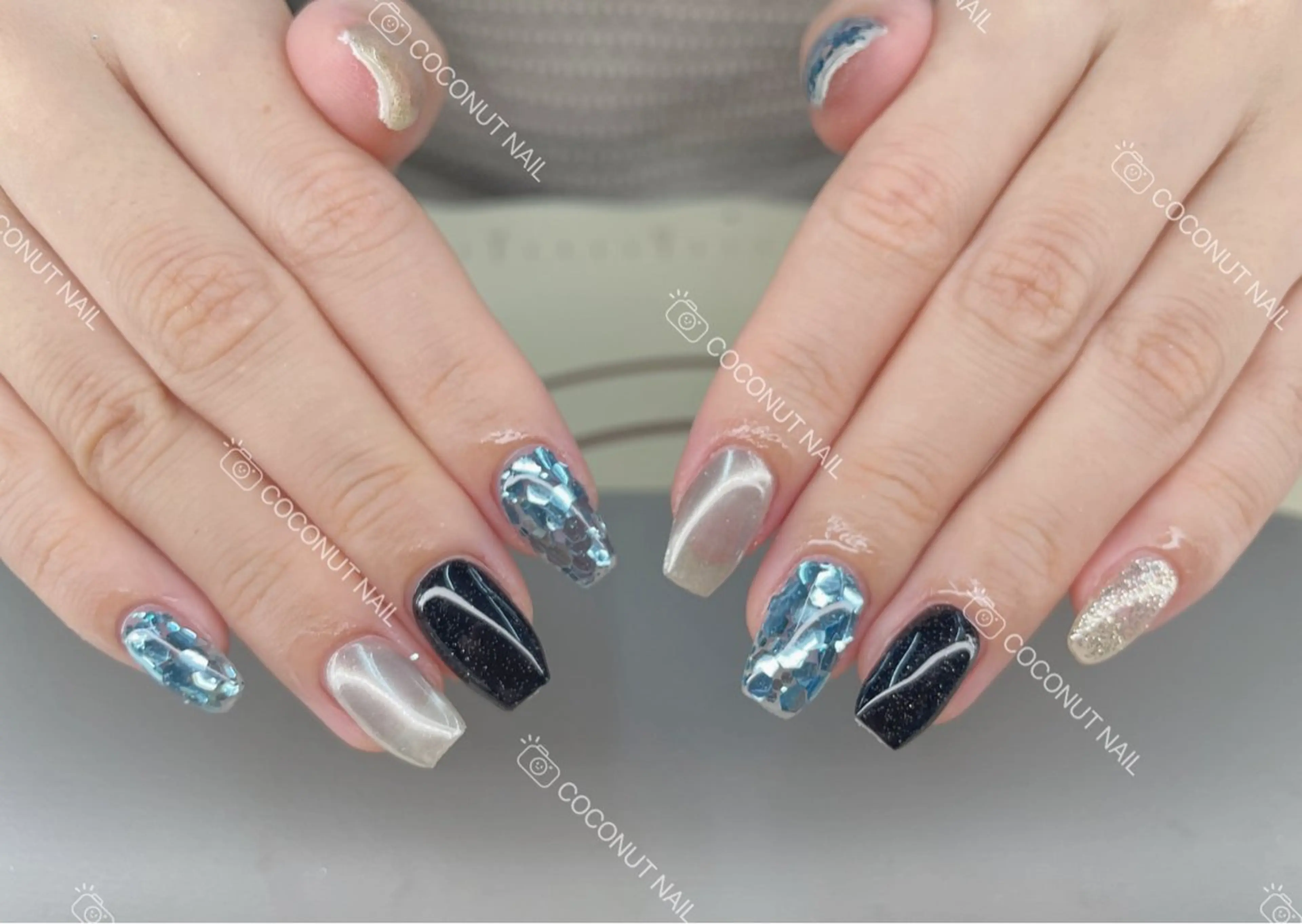 ネイル ハンドネイル 神田 ココナッツのネイルデザイン