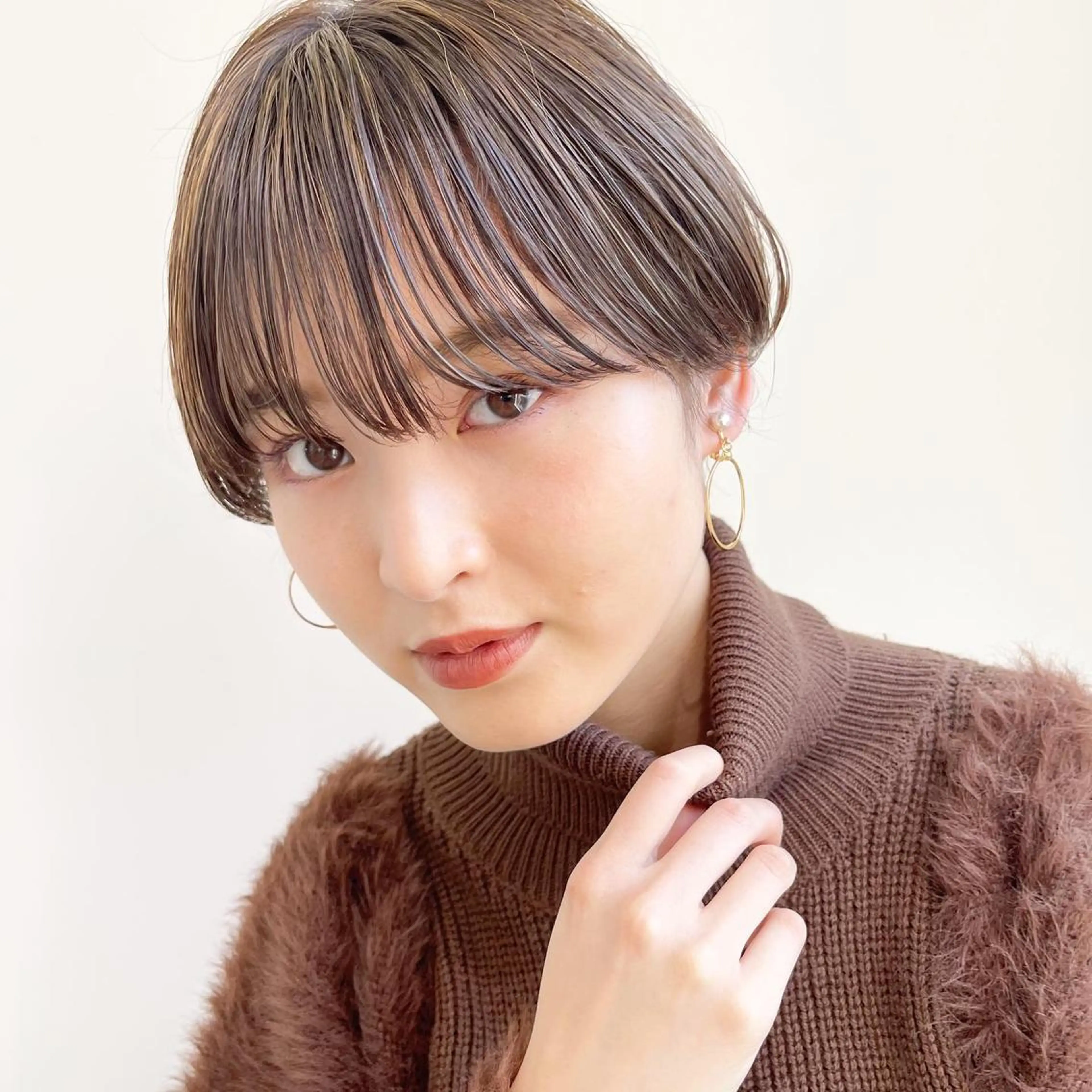 ショート カット ヘアカラー トリートメント イメチェンカット✂️ 錦糸町佐藤店長のヘアスタイル