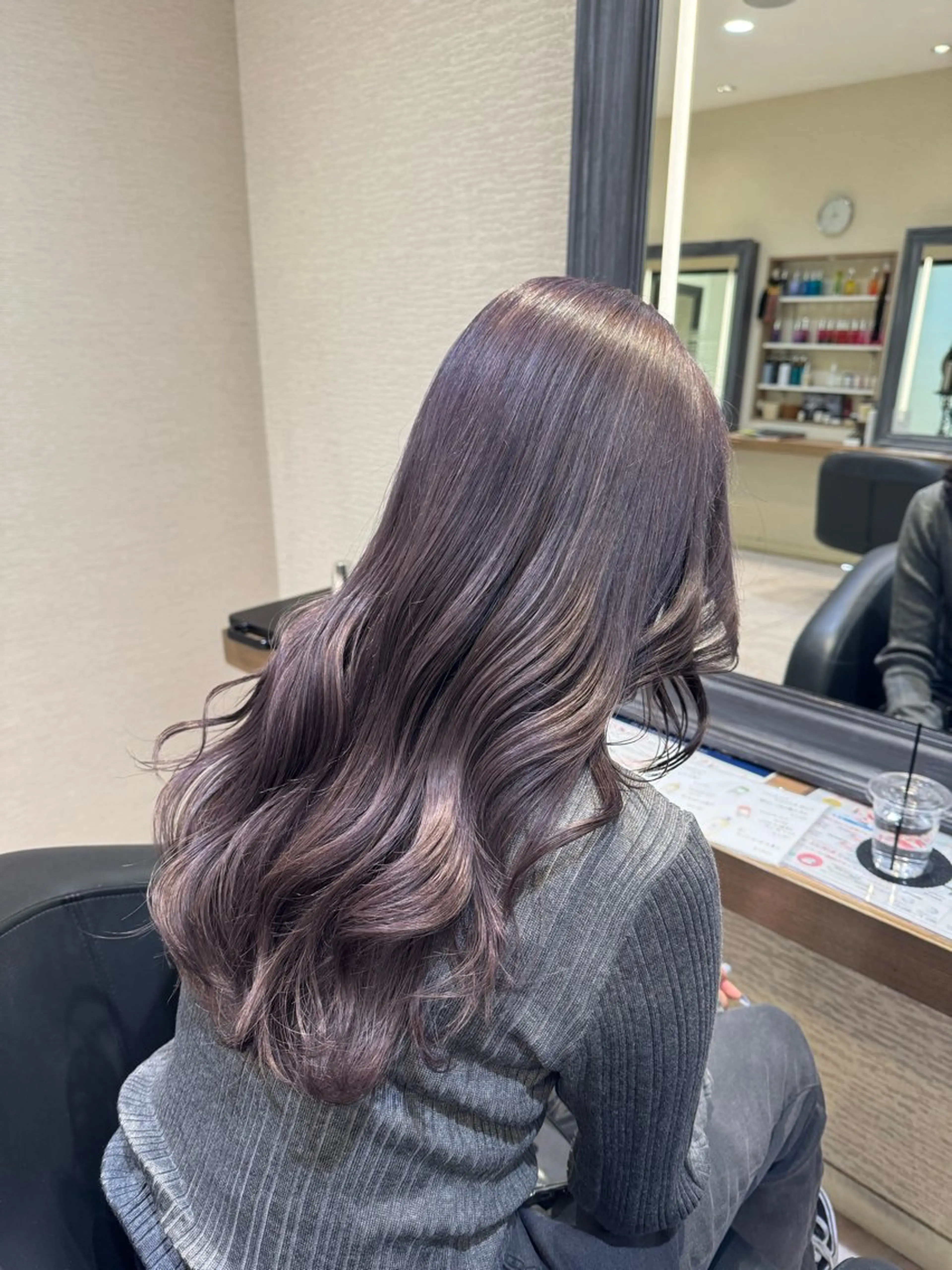 ロング カラー ヘアカラー トリートメント さら艶レイヤーカット 🩶Suzuneのヘアスタイル