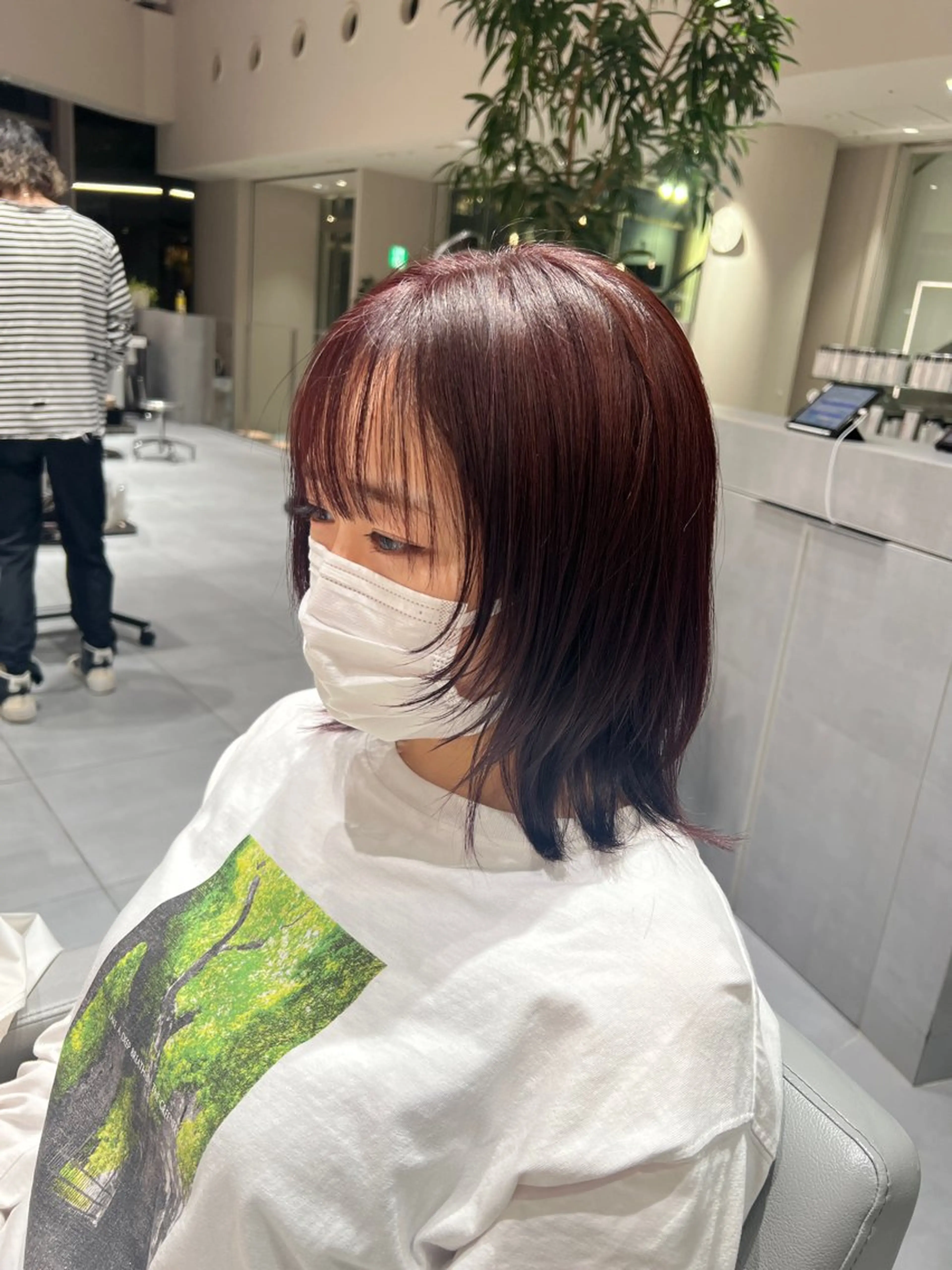 ミディアム カラー kako ショート ボブのヘアスタイル