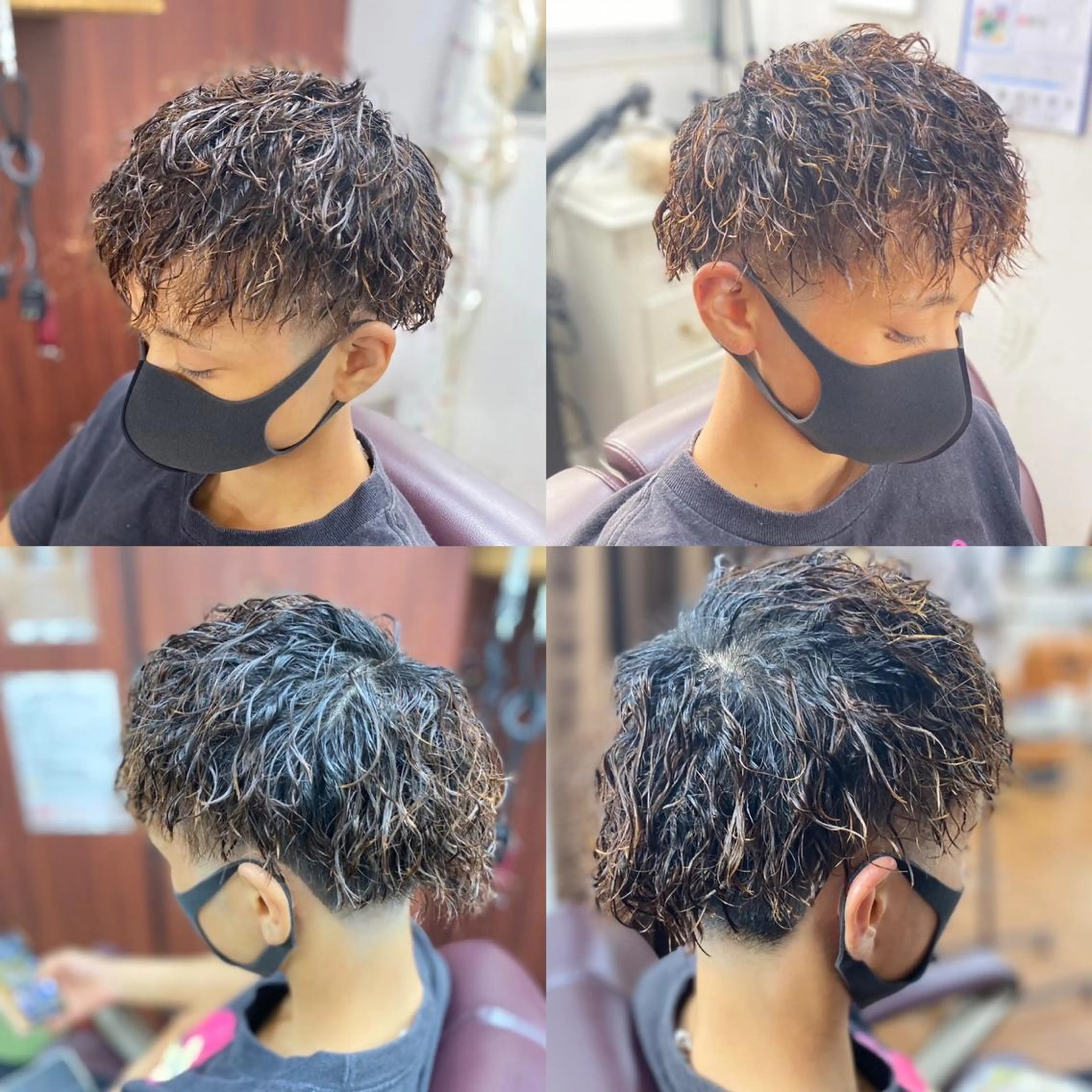 ミディアム ミディアムパーマ ツイストパーマ le.shoji ル，ショージのヘアスタイル