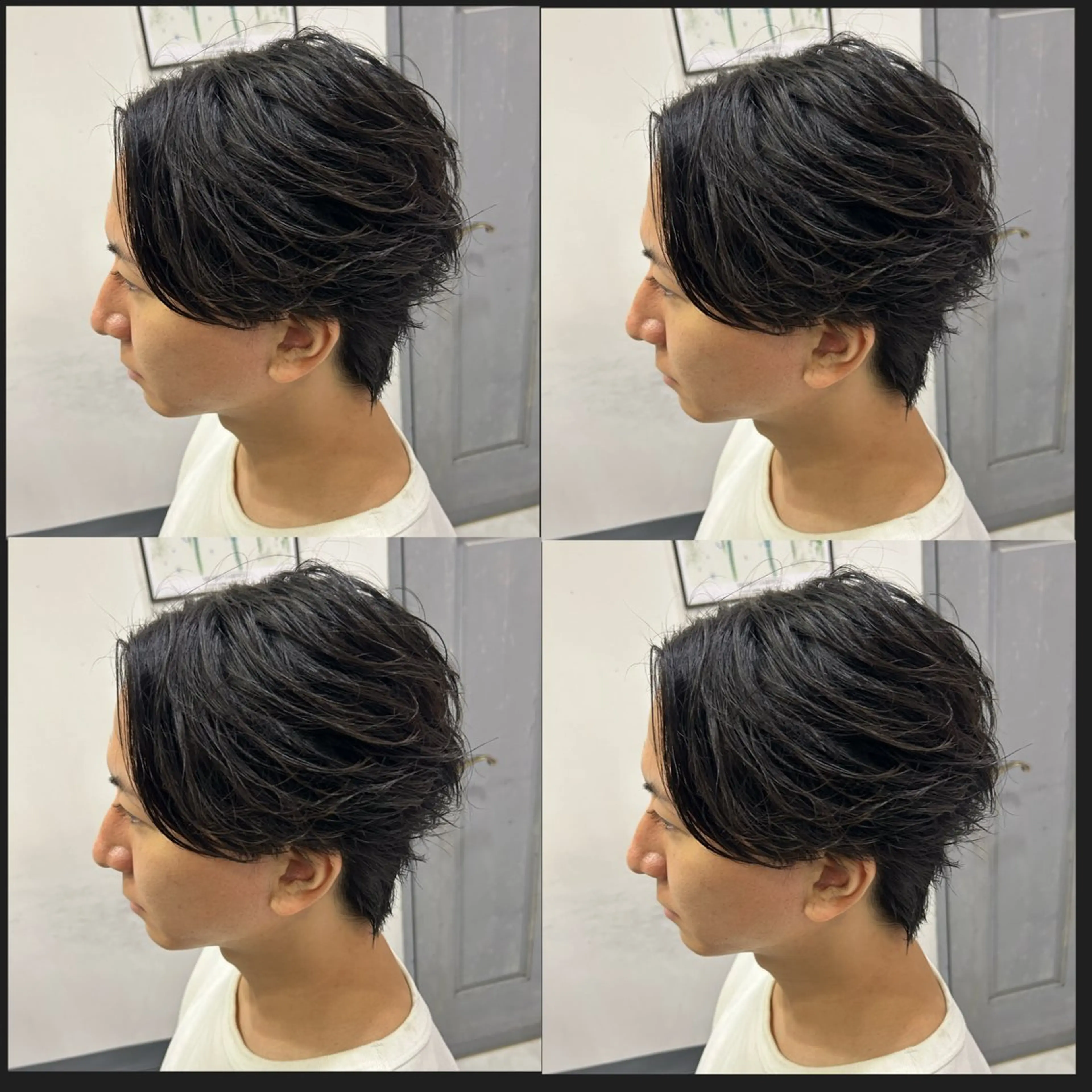ショート カラー パーマ ヘアアレンジ メンズ カット パーマ トリートメント 🔥メンズパーマ 特化 渡辺一翔のヘアスタイル