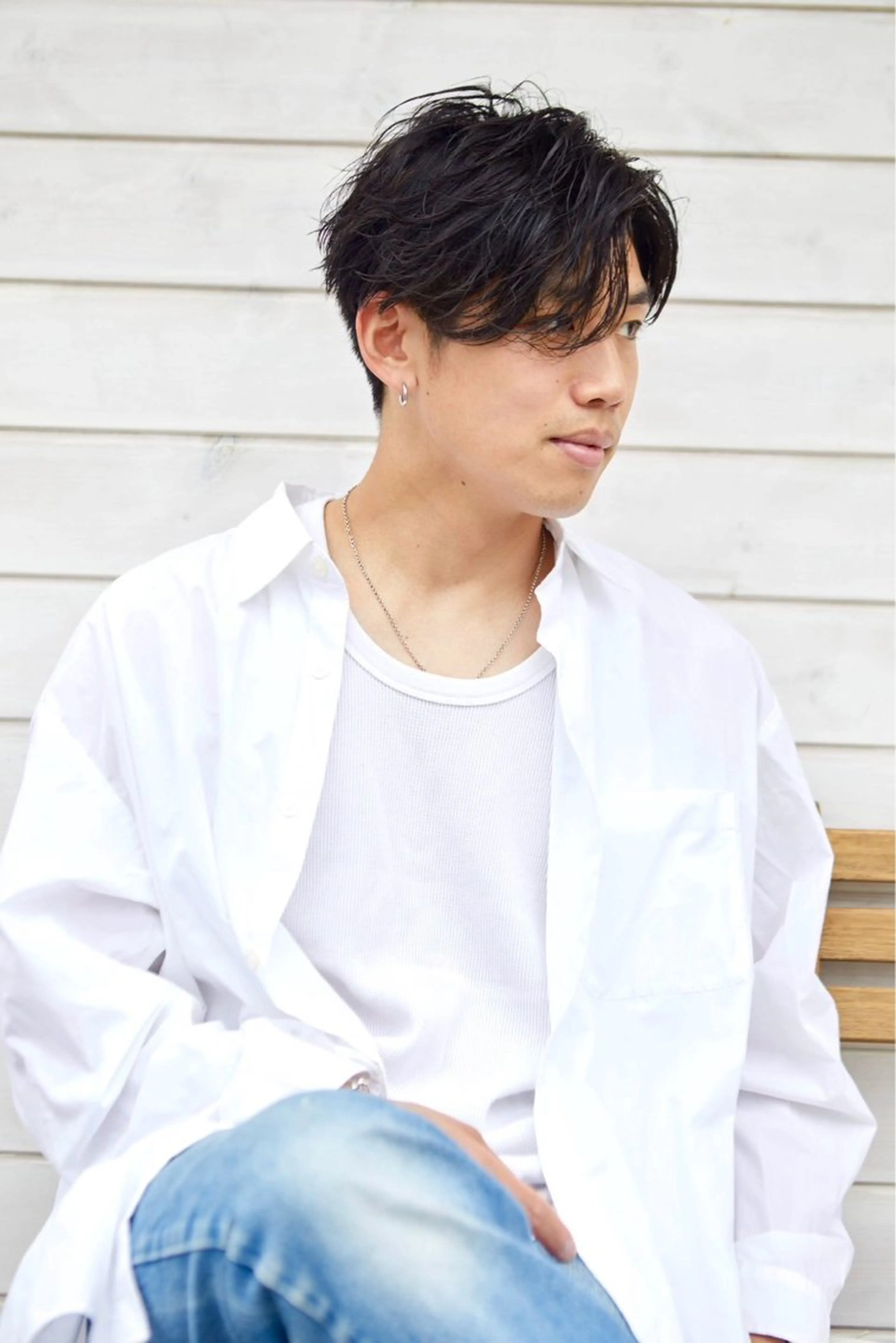 ショート かがみはやと 髪質改善/縮毛矯正のヘアスタイル