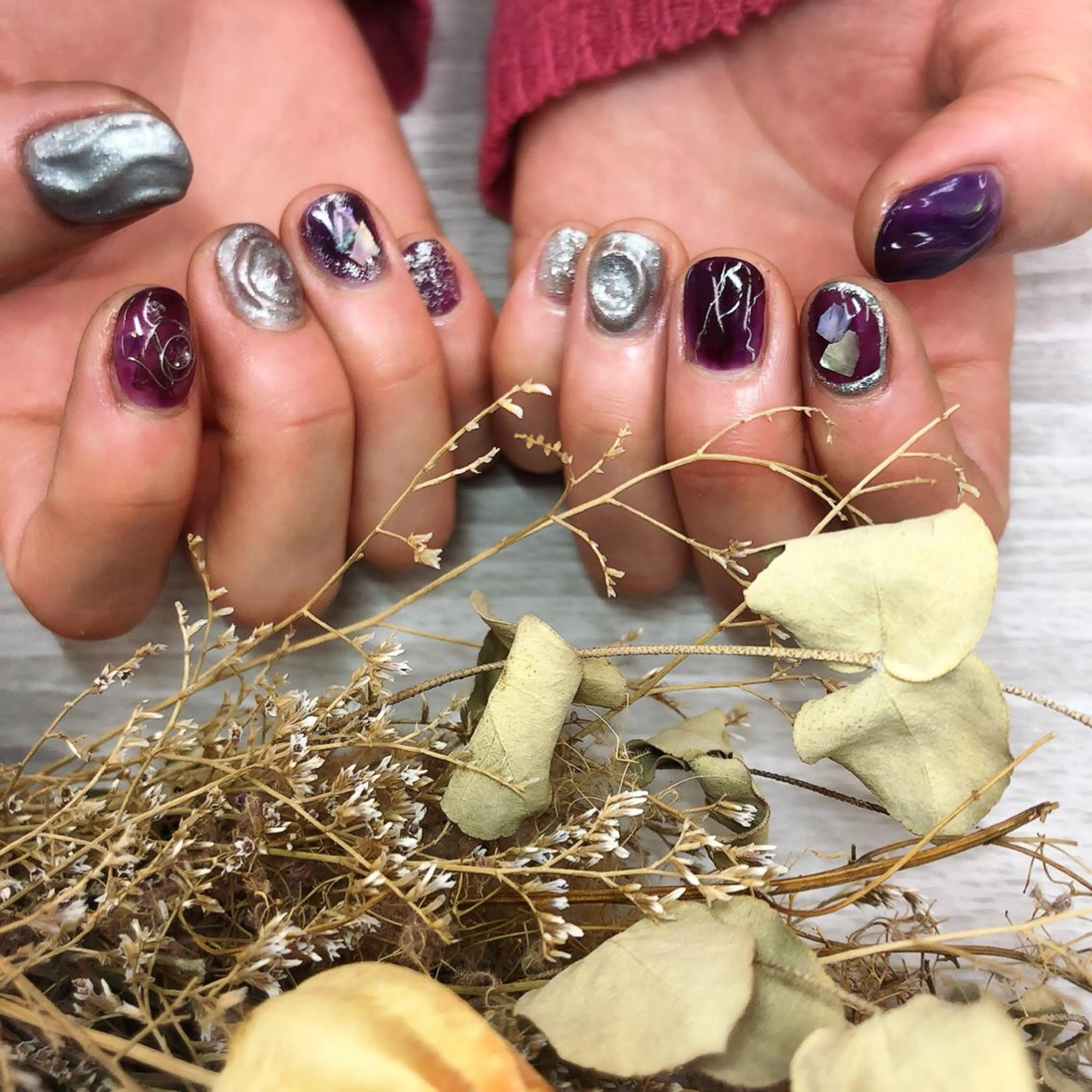 ネイル ジェルネイル パラジェル ハンドネイル Nail salon Museのネイルデザイン