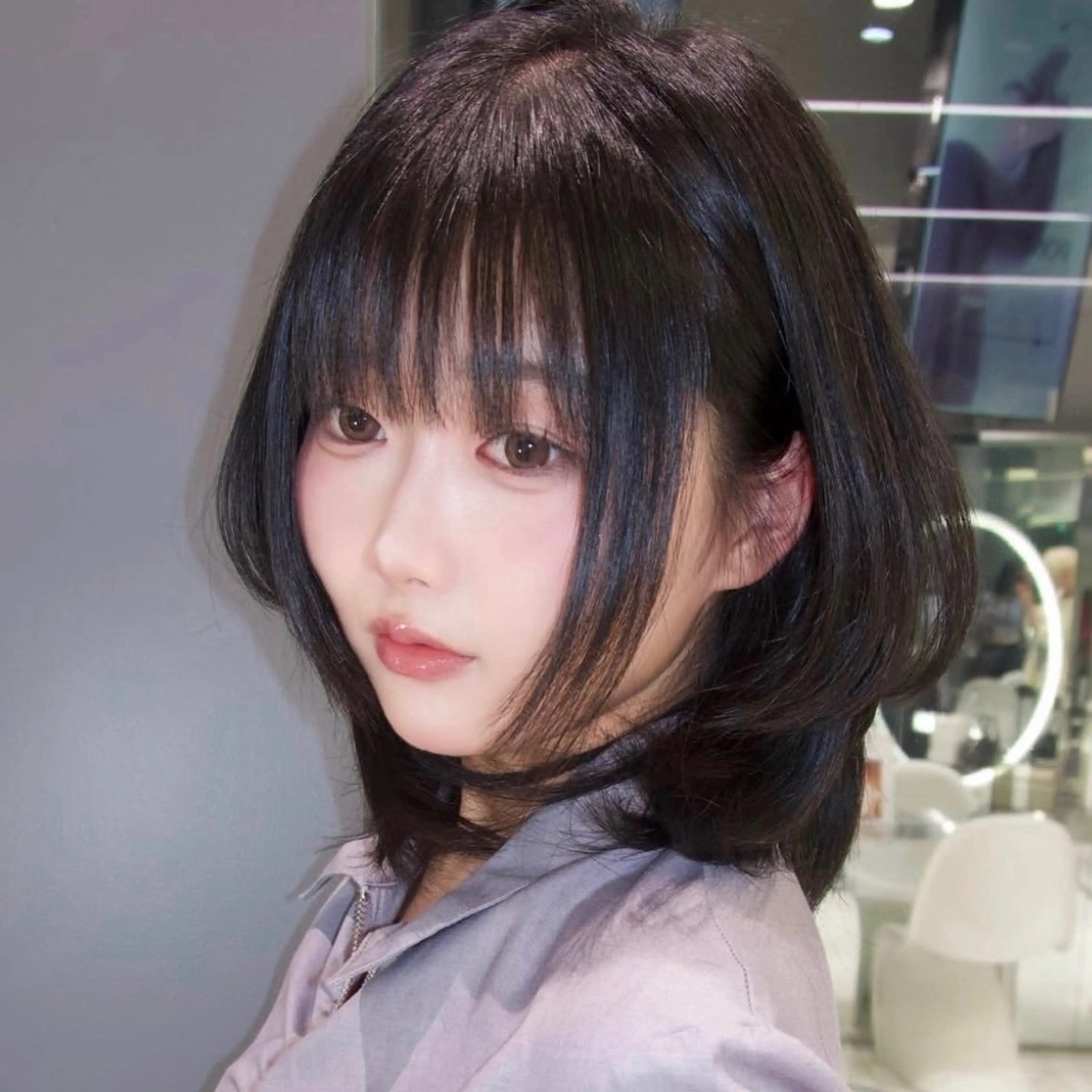 ミディアム くびれヘア 顔周りカット ハイレイヤー 韓国風ヘア レイヤーカット カット トリートメント Nao/ 大宮/レイヤーカットのヘアスタイル