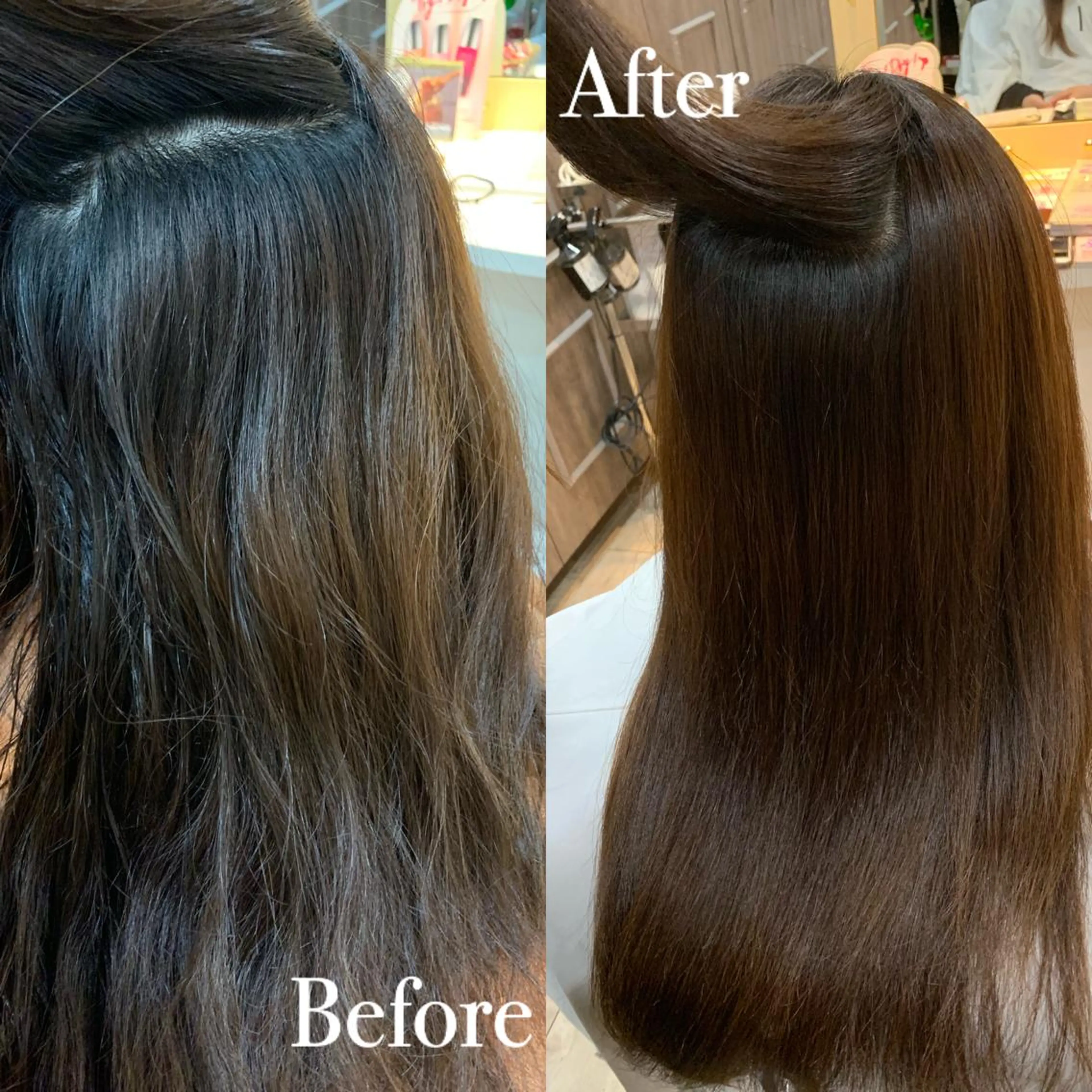 ロング パーマ 縮毛矯正 傷ませない縮毛矯正／ 吉岡 美江のヘアスタイル