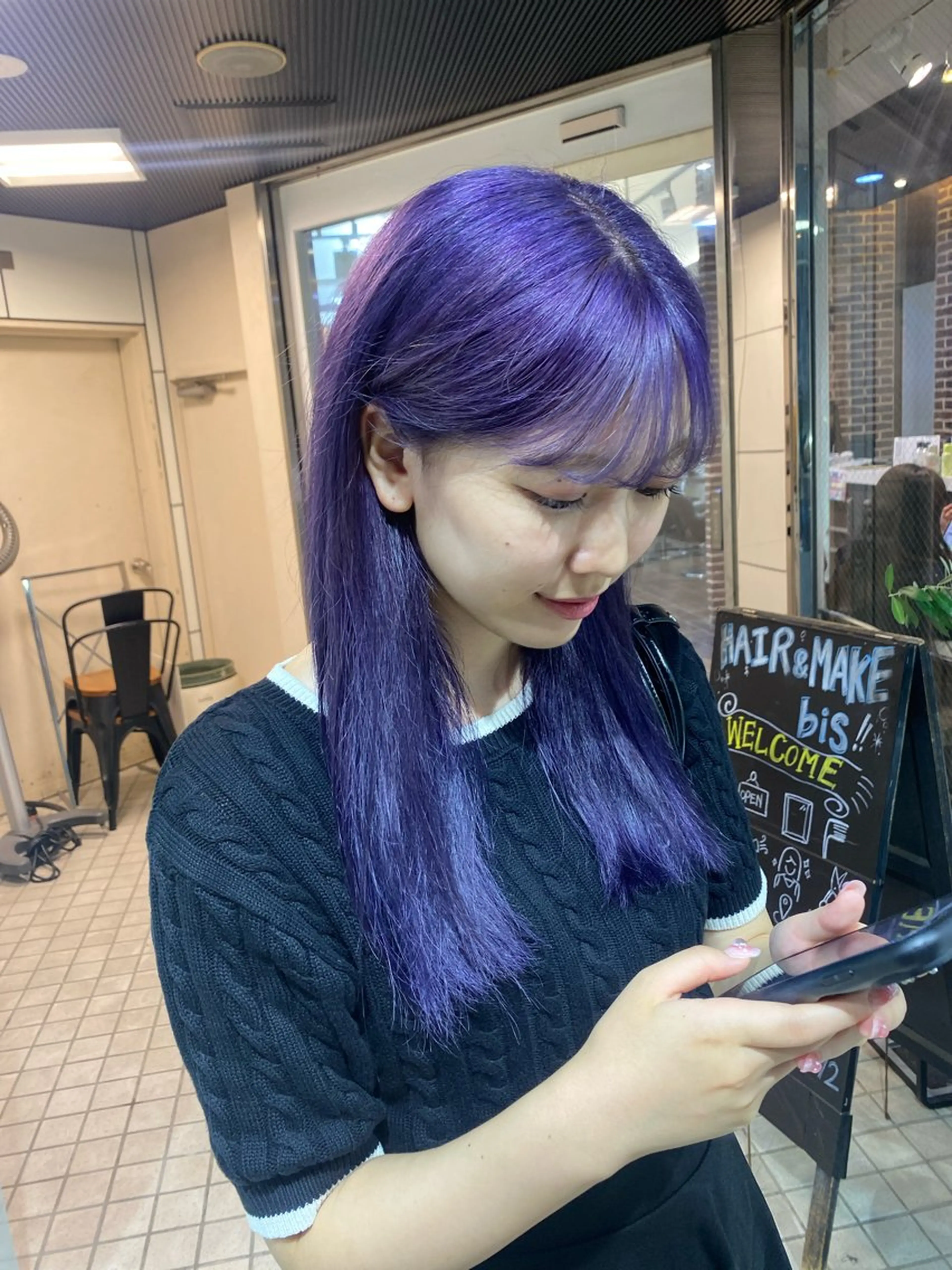 セミロング カラー メンズ メンズブリーチ メンズハイライト メンズハイトーン メンズインナーカラー メンズ韓国風 designcolo r/似合わせNOKAのヘアスタイル
